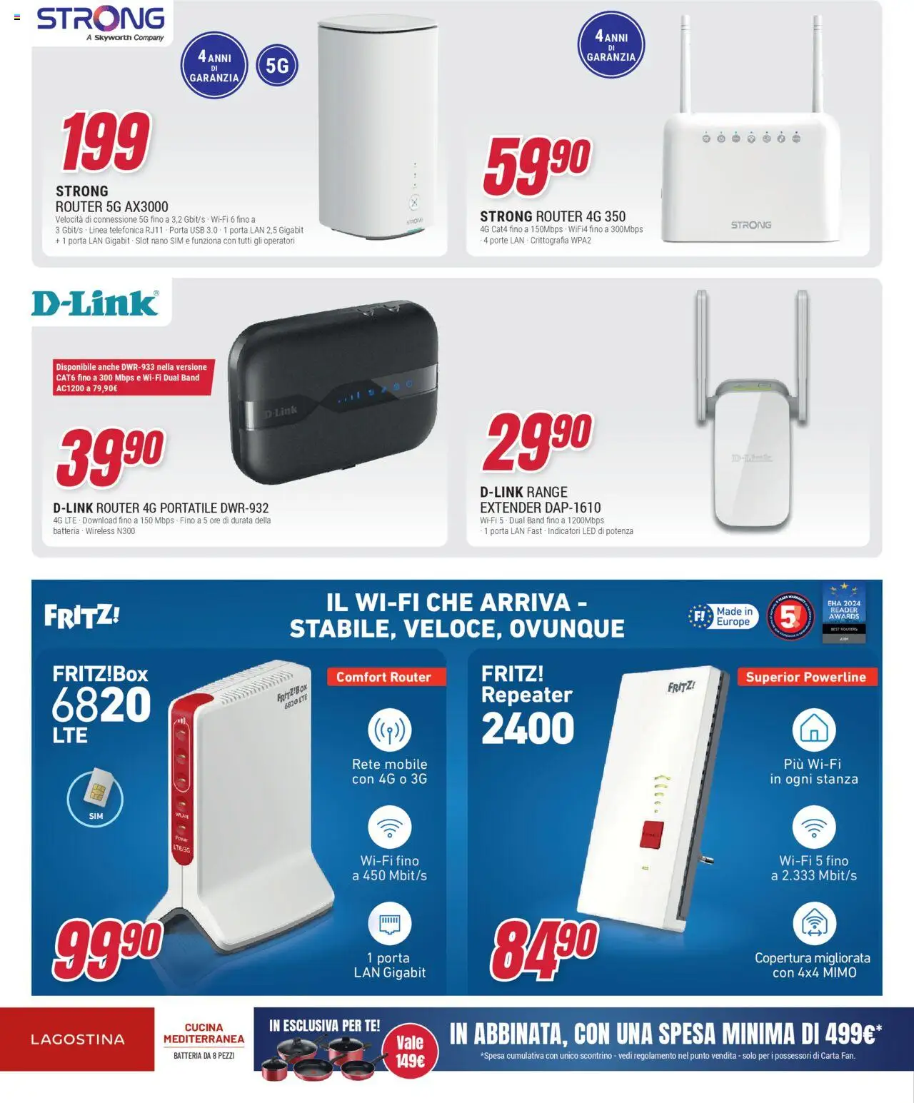 Volantino Trony del 11.09.2025 | Pagina: 32 | Prodotti: Router, Mobile, Tè, Batteria