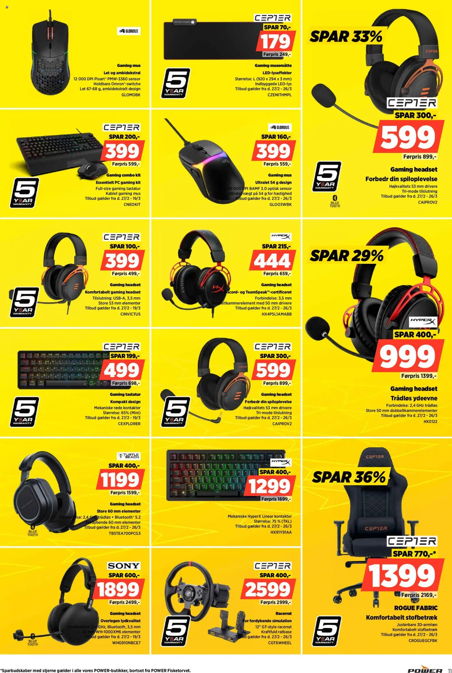 Power tilbudsavis – gyldig fra 03.04.2026 | Side: 11 | Produkter: PC, Mus, Tastatur, Gaming mus