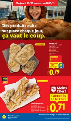 LIDL - Prévisualisation de Pain aux noix*, Product of 380 g. Cuit sur place. valide à partir de 30.10.2025 | Page: 10