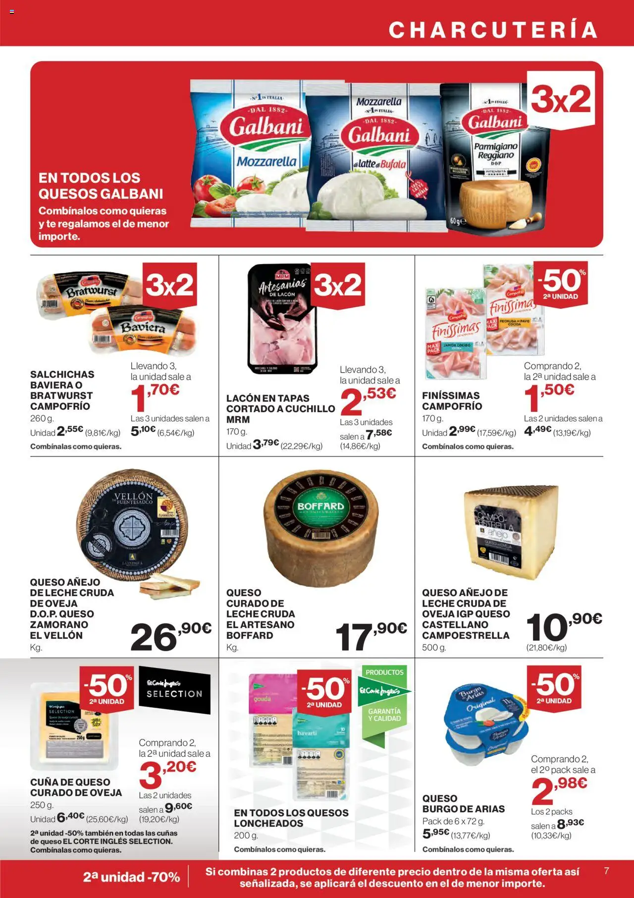 Supercor - Folleto │ válido desde el 19.06.2025 | Página: 7 | Productos: Leche, Queso, Jamón, Jamón cocido
