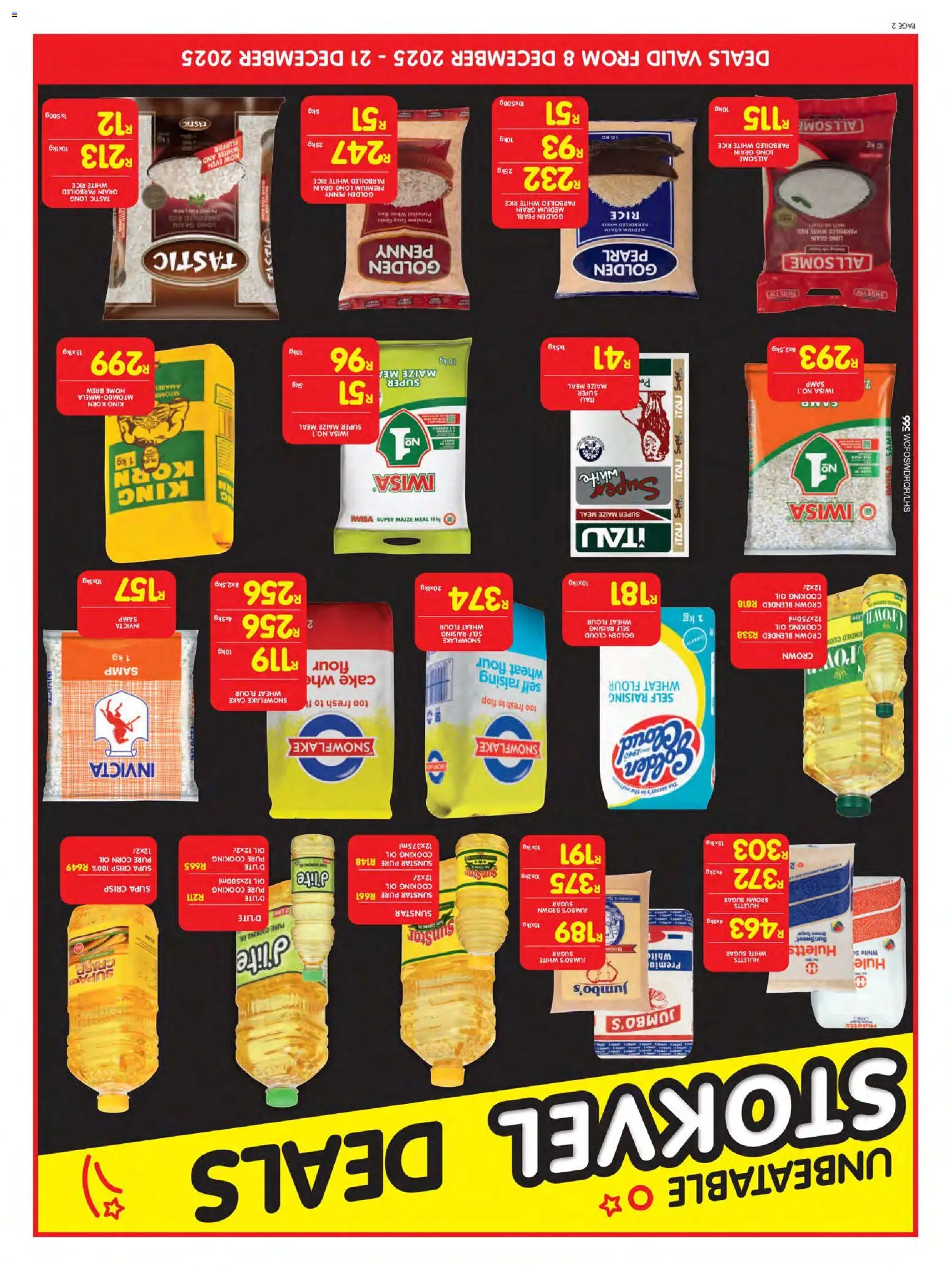 New Shoprite catalogue – valid from 08.12.2025 | Page: 6 | Products: Cake, Corn, Maize meal, Sugar