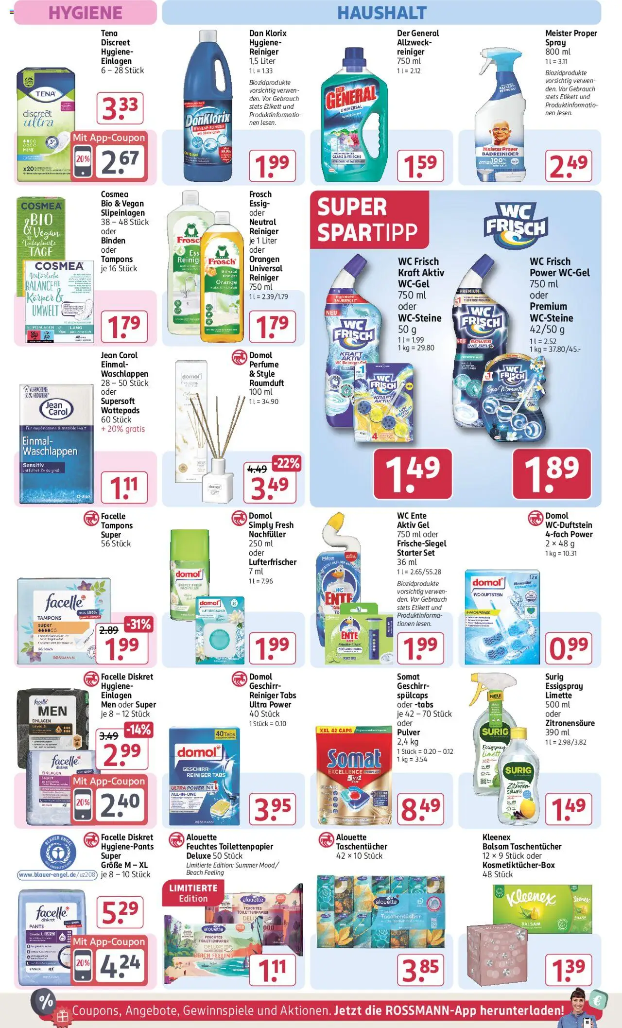 Rossmann Prospekt 	 - gültig ab dem 16.06.2025 | Seite: 14 | Produkte: Wattepads, Zitronen, Toilettenpapier, Feuchtes Toilettenpapier
