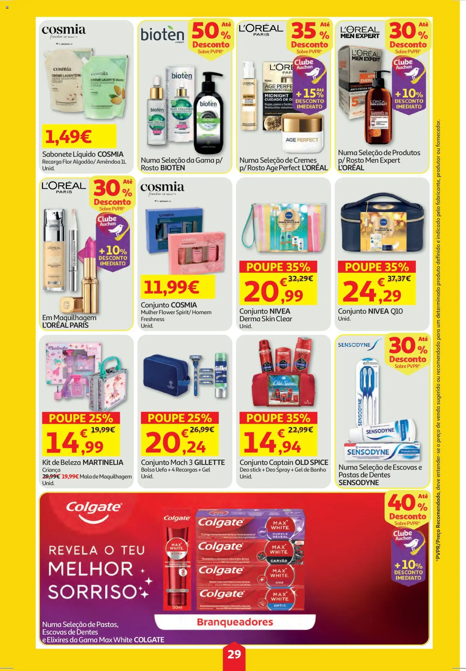 Auchan folheto │ válido de 11.12.2025 | Página: 29 | Produtos: Maquilhagem, Sabonete, Banho, Creme