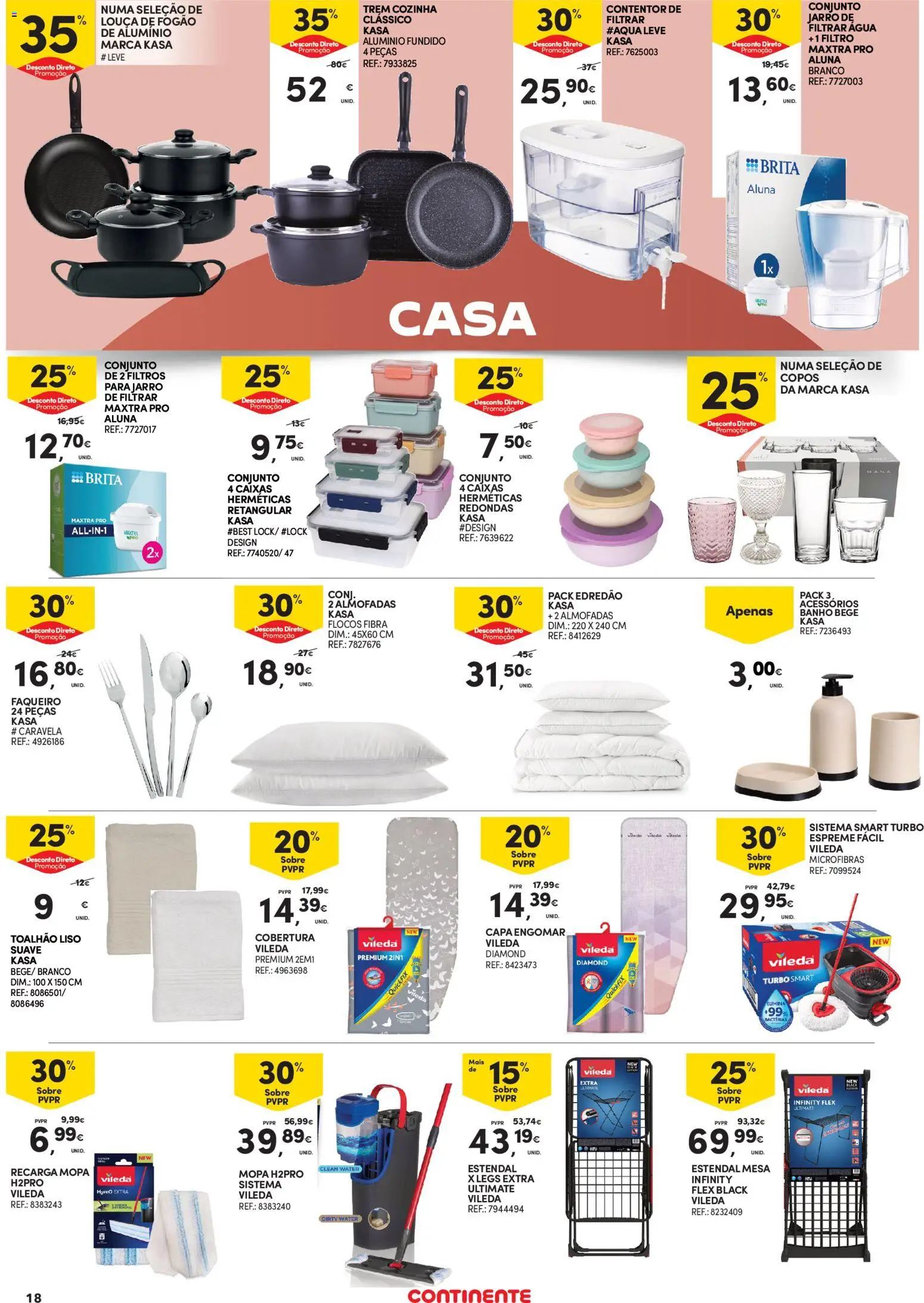 Continente - Açores: Em janeiro a poupança vem primeiro │ válido de 02.01.2026 | Página: 18 | Produtos: Agua, Copos, Mesa, Flocos