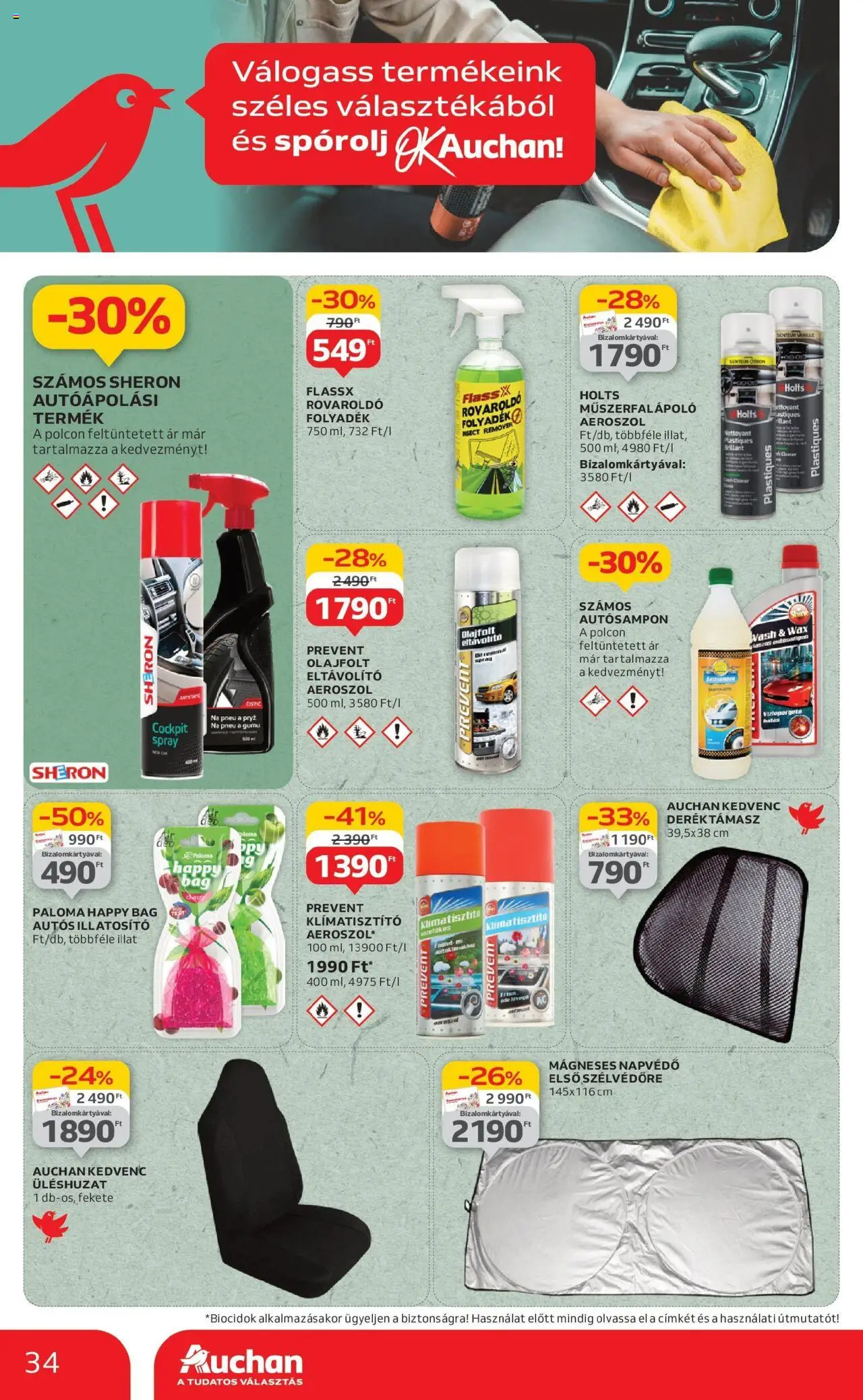 Auchan akciós ujság - amely érvényes a következő dátumtól: 12.06.2025 | Oldal: 34