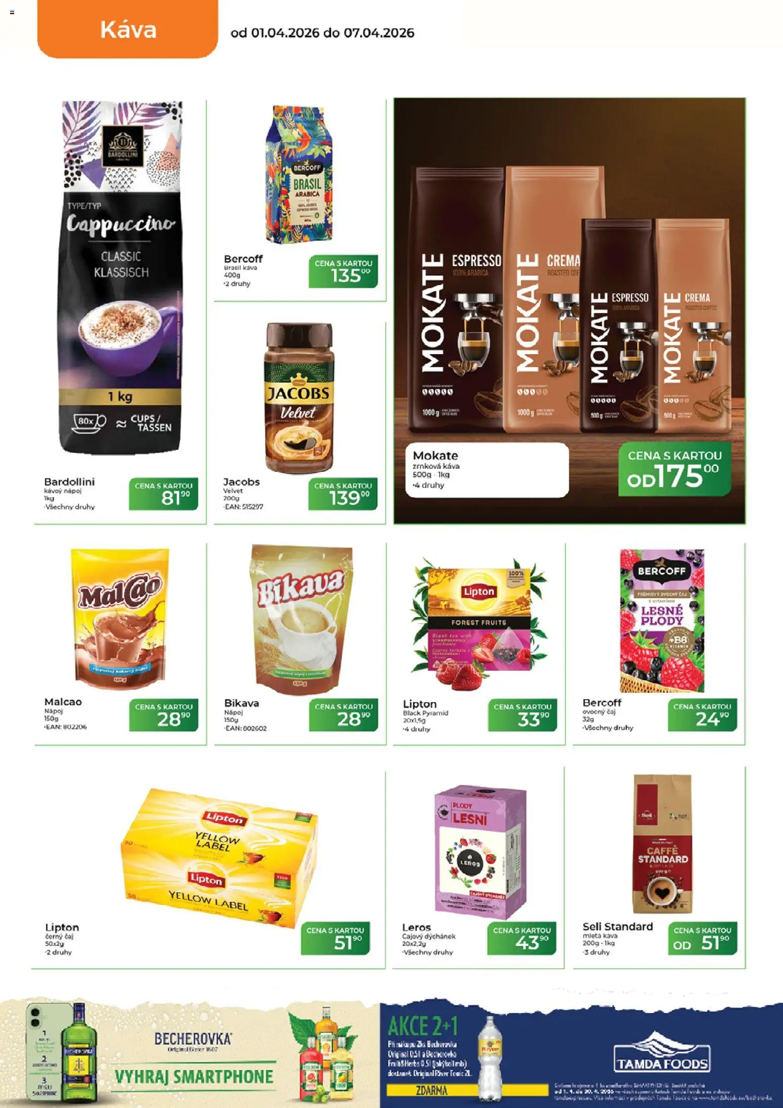 Tamda Foods leták od 01.04.2026 | Strana: 24 | Produkty: Káva, Smartphone, Jacobs, Crema