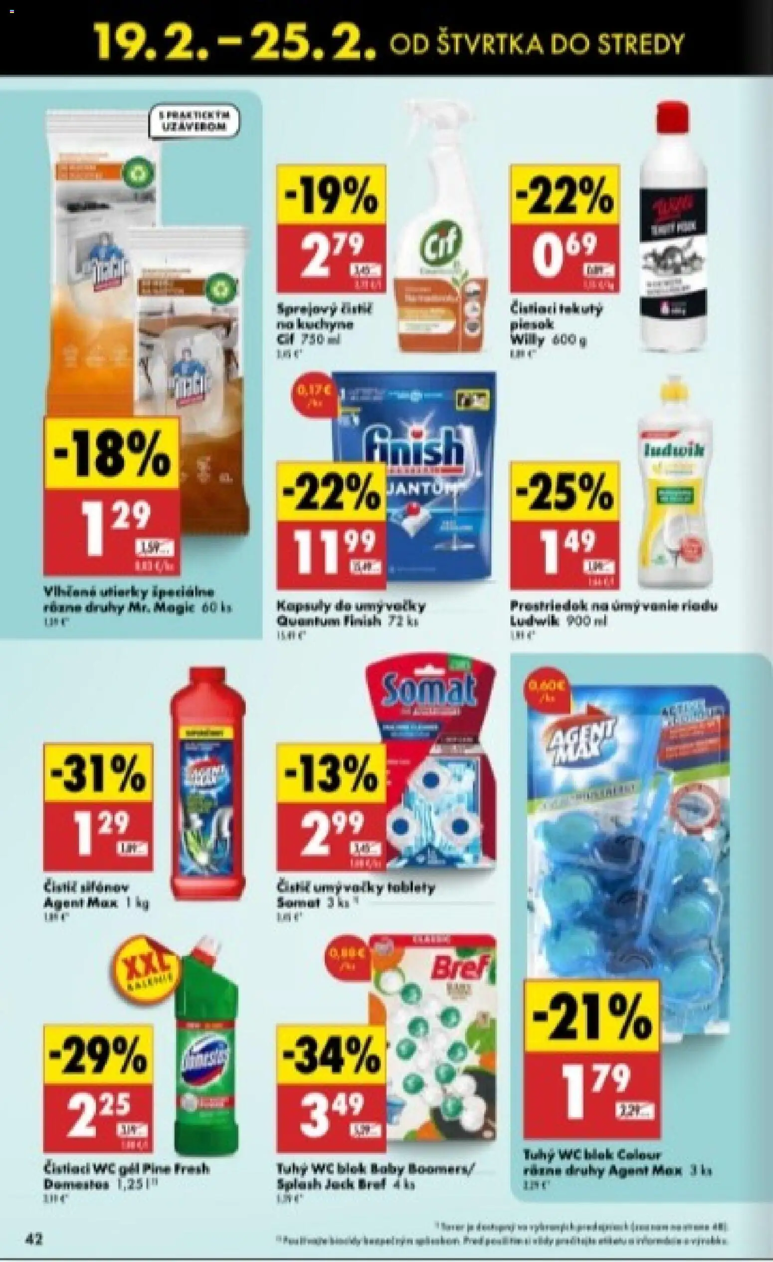 Nové Biedronka akcie – leták je platný od 19.02.2026 | Strana: 42 | Produkty: Wc, Kuchyne