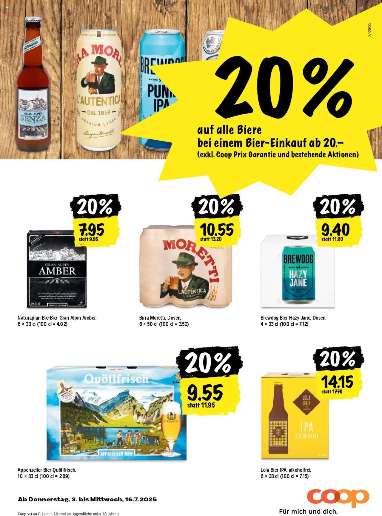 Coop Magazin ab 03.07.2025 | Seite: 43 | Produkte: Bier