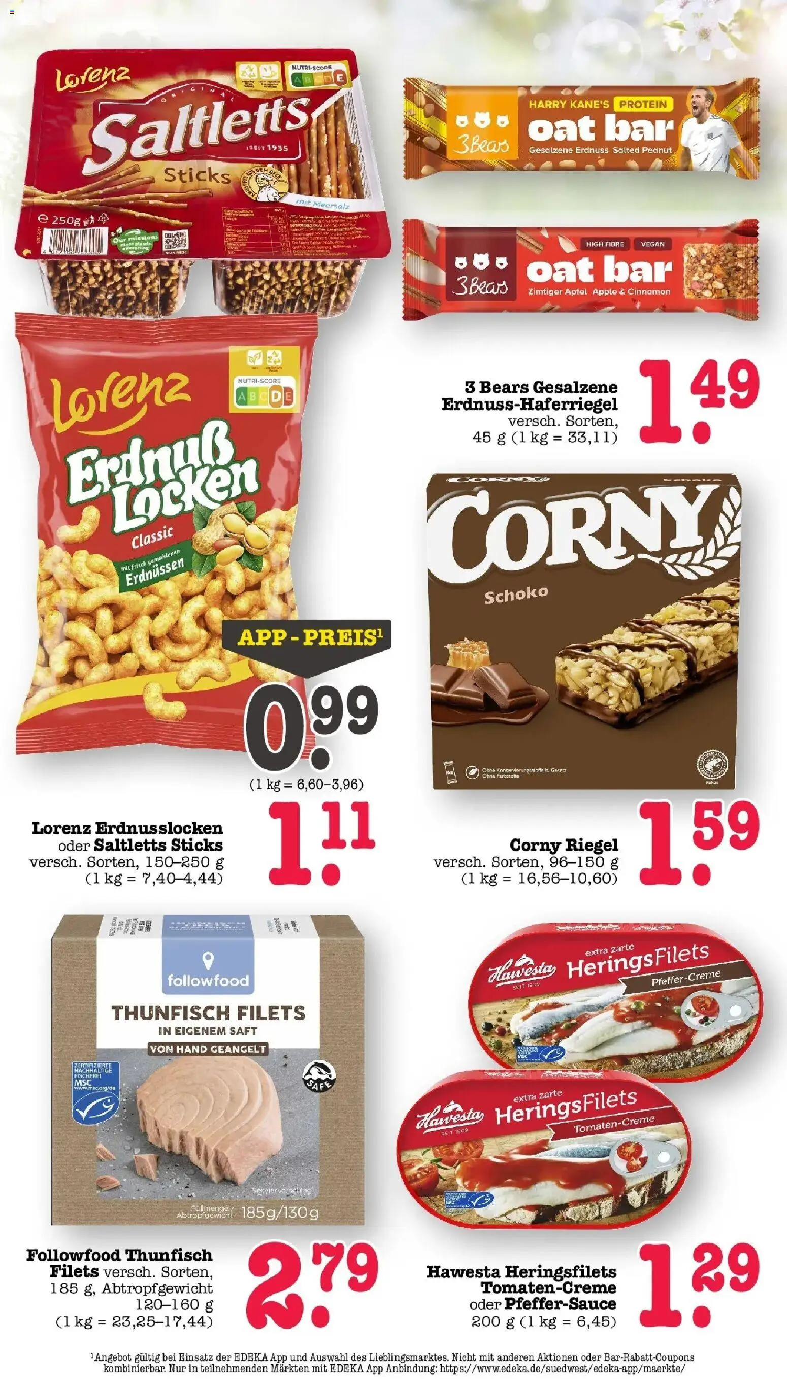 Angebote – gültig ab 23.03.2026 | Seite: 38 | Produkte: Corny riegel, Äpfel, Apple, Saft