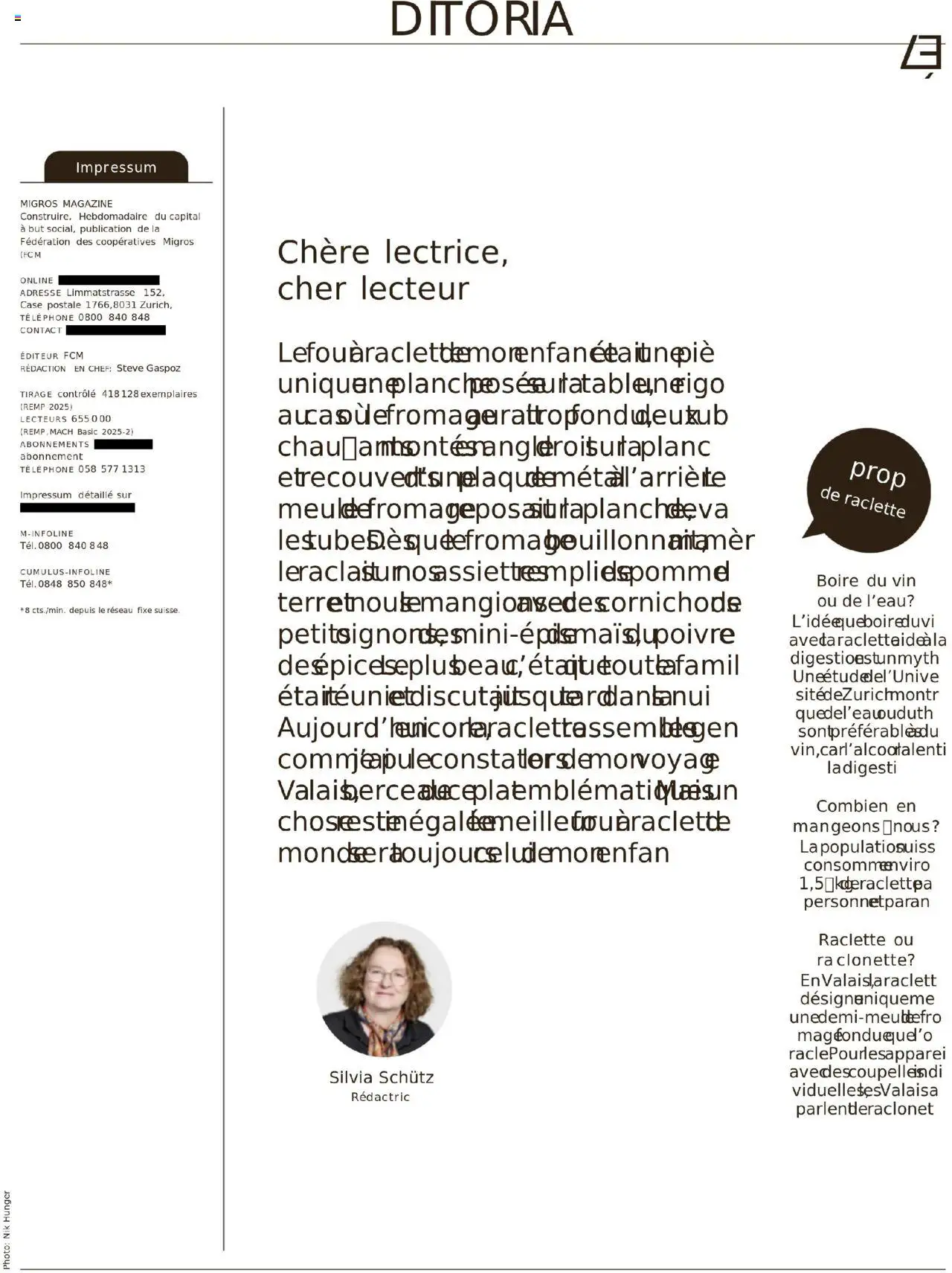 Migros Magazin FR – gültig ab 13.10.2025 | Seite: 7 | Produkte: Raclette