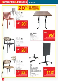 METRO - Prévisualisation de METRO Offres Prix & Promos Equipement valide à partir de 29.01.2026 | Page: 22 | Produits: Sac, Fauteuil, Table, Chaise