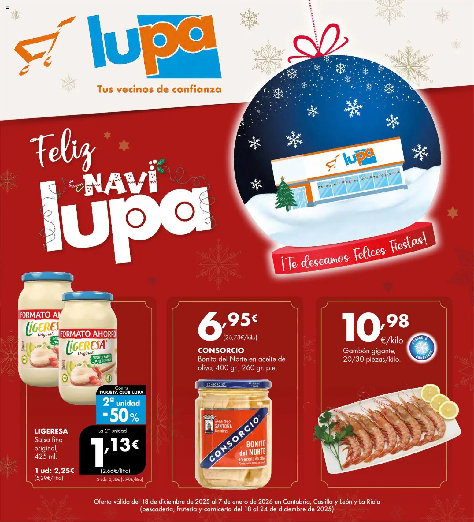 Lupa Supermercados folleto │ válido desde el 18.12.2025 | Página: 1 | Productos: Aceite, Té, Aceite de oliva