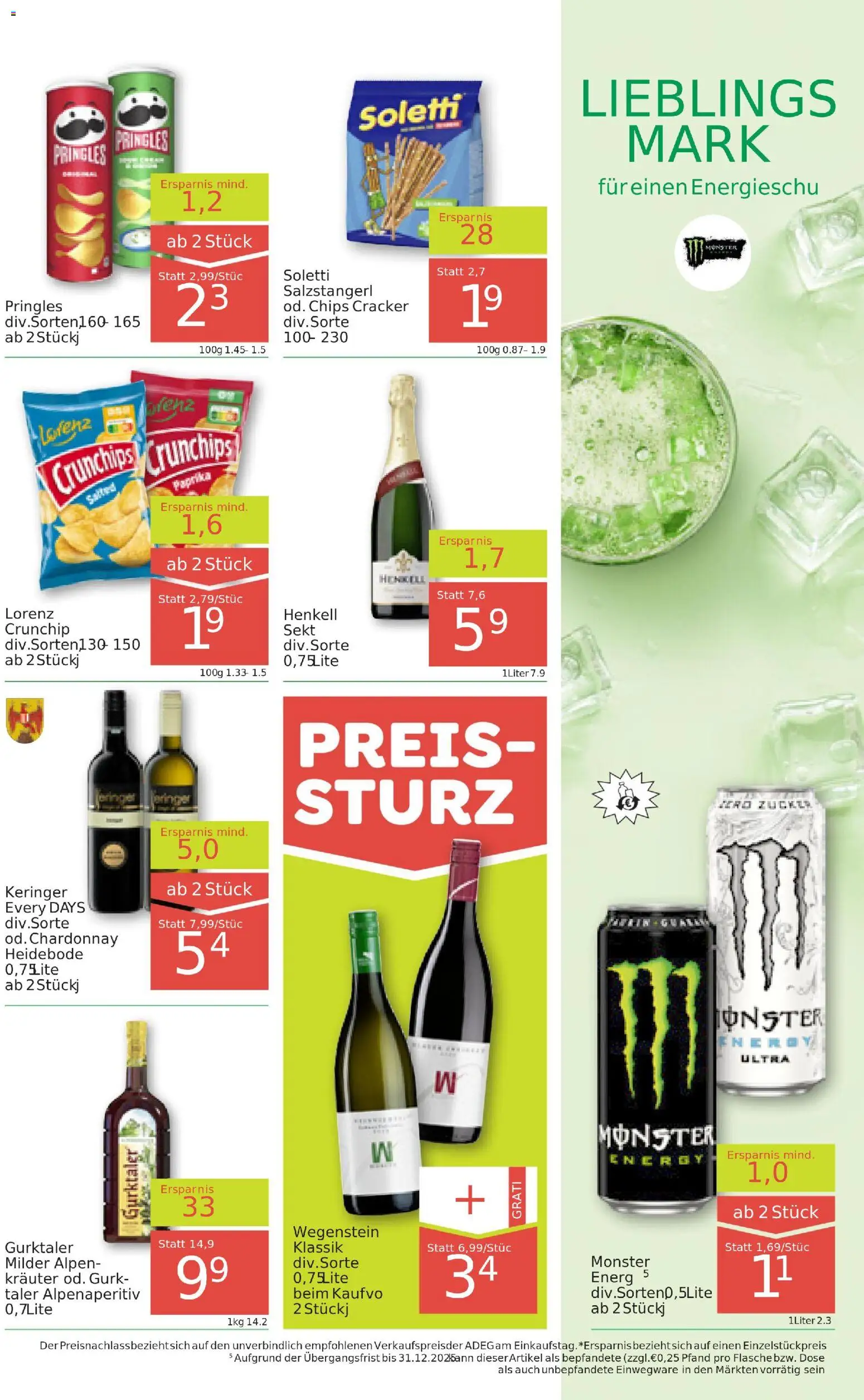 ADEG Vorarlberg gültig ab 30.10.2025 | Seite: 9 | Produkte: Chips