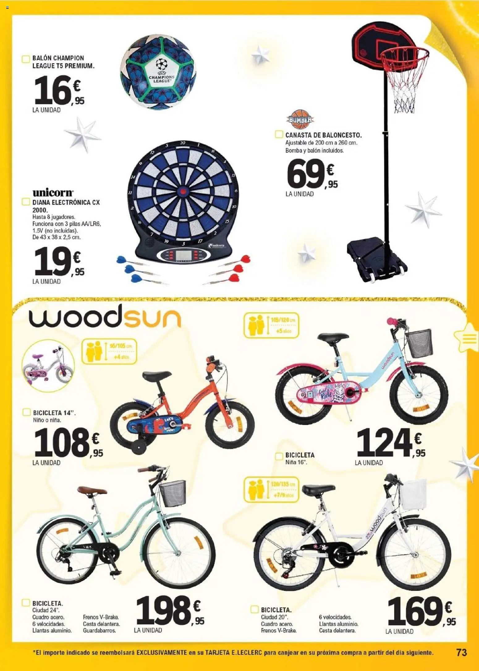 E.Leclerc - Juguetes  │ válido desde el 03.11.2025 | Página: 73 | Productos: Bicicleta, Cesta