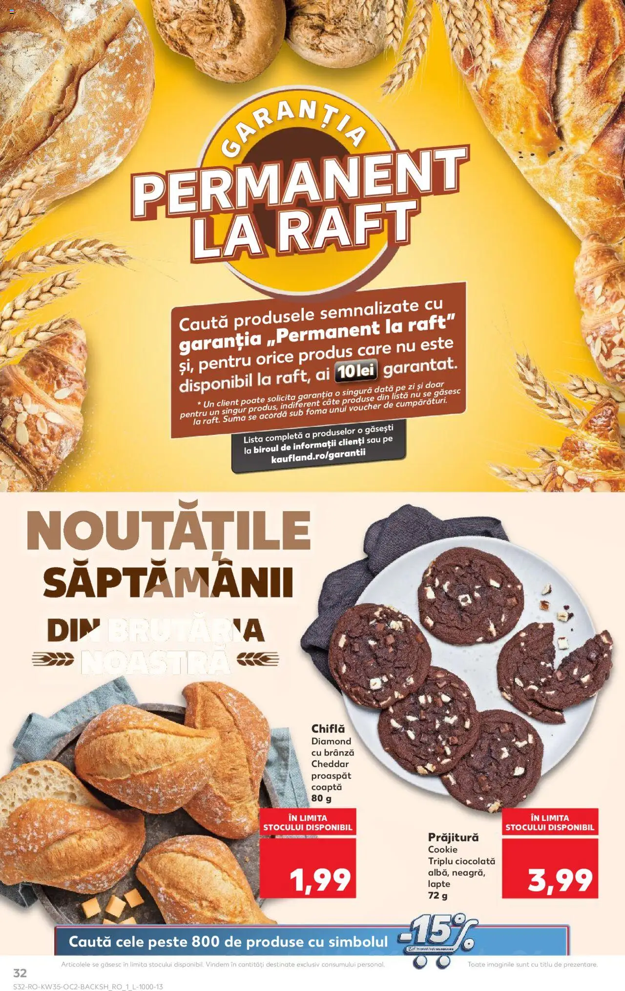 Kaufland RO akciós ujság - amely érvényes a következő dátumtól: 27.08.2025 | Oldal: 32 | Termékek: Cheddar