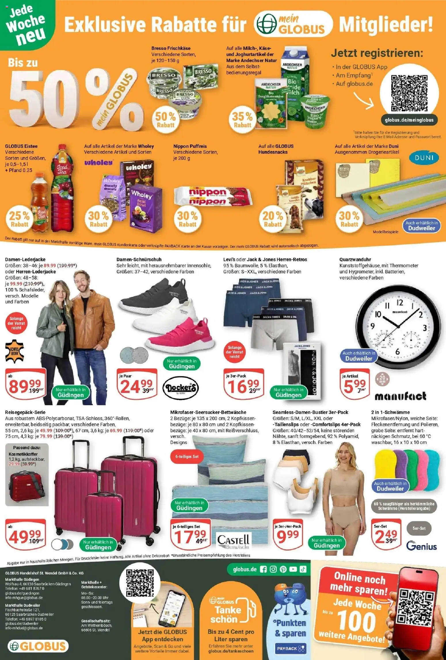 Globus Prospekt Saarbrücken-Güdingen – gültig ab 23.02.2026 | Seite: 26 | Produkte: Thermometer, Käse, Bresso, Jacke