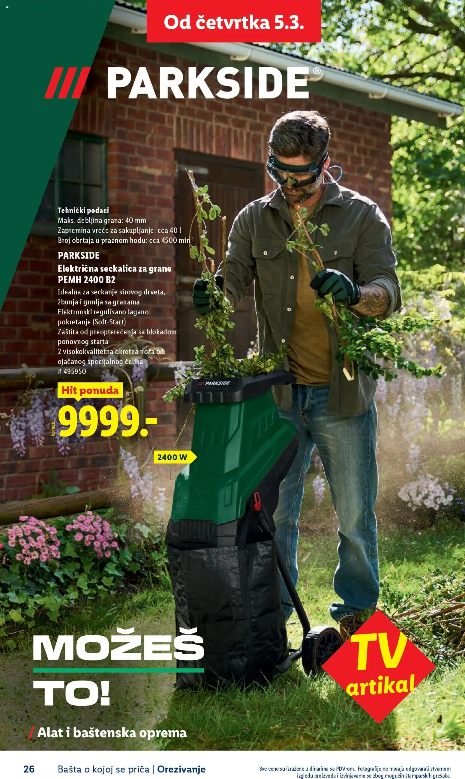 Lidl katalog - važi od 26.02.2026 | Strana: 26 | Proizvode: Parkside, Seckalica