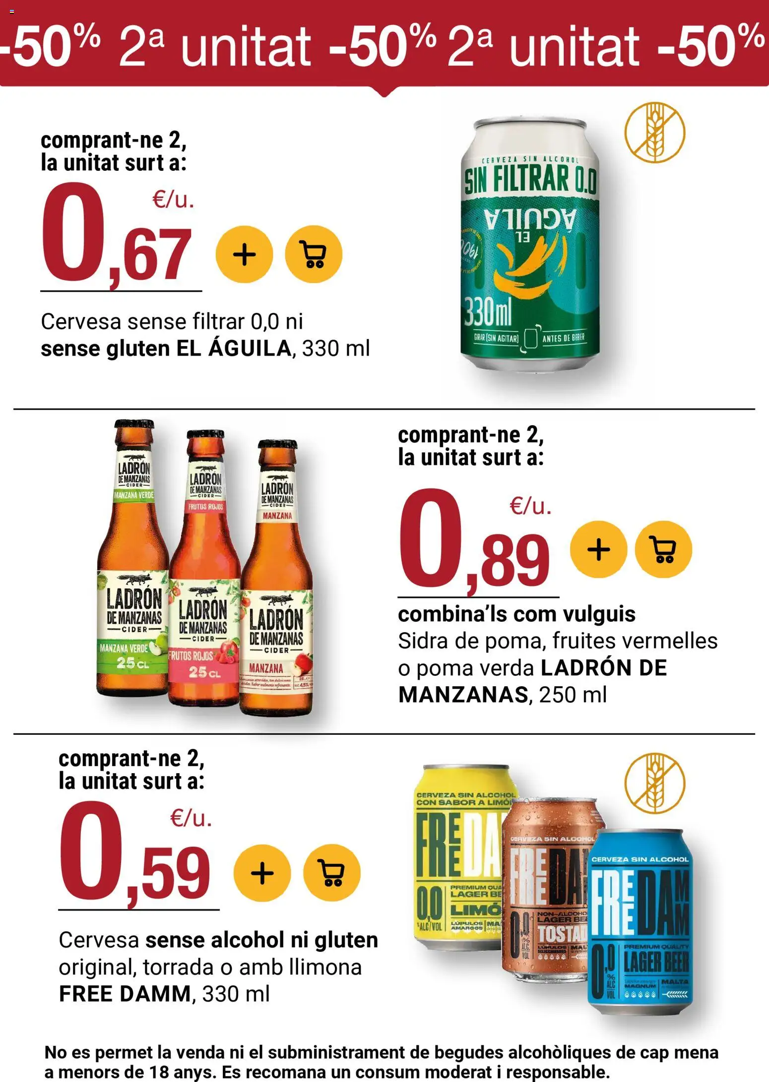 Bonpreu folleto │ válido desde el 21.04.2026 | Página: 45 | Productos: Cerveza sin alcohol, Cerveza, Manzanas, Manzana