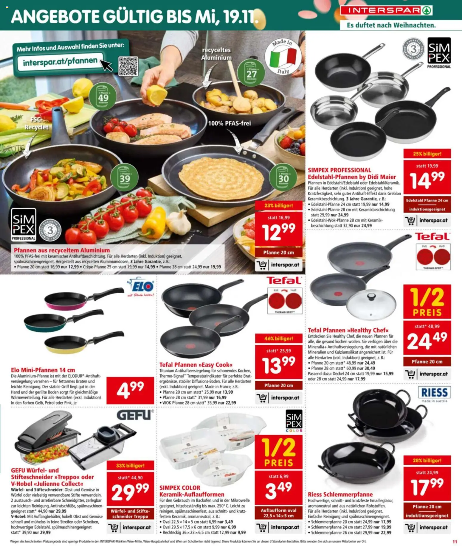 Interspar Flugblatt gültig ab 30.10.2025 | Seite: 11 | Produkte: Gemüse, Obst, Mikrowelle