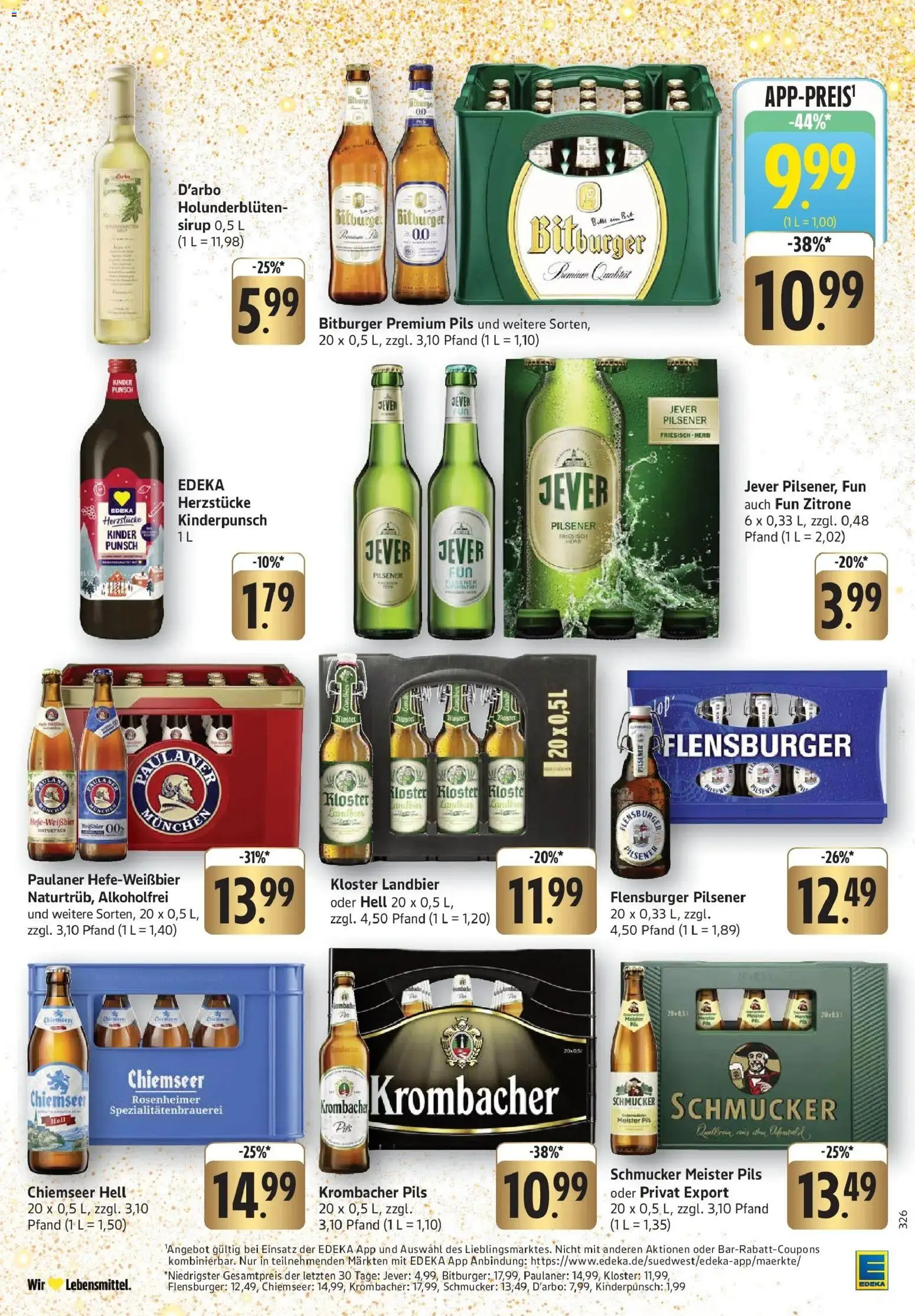 Edeka prospekt Pfungstadt	 – gültig ab 14.12.2025 | Seite: 25 | Produkte: Weißbier, Sirup, Jever, Krombacher