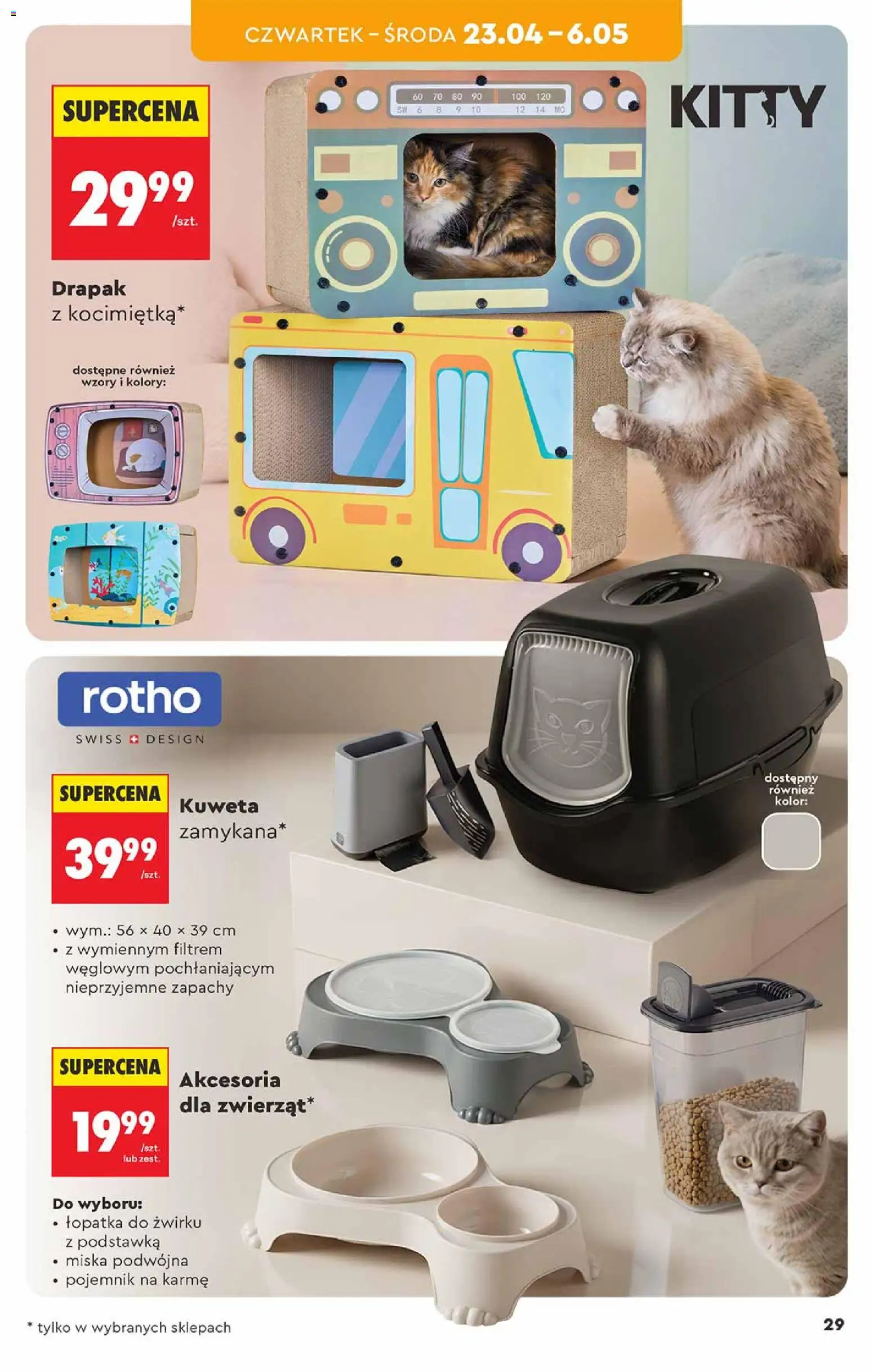 Biedronka gazetka - Hity i inspiracje od 18.04.2026 | Strona: 29 | Produkty: Drapak