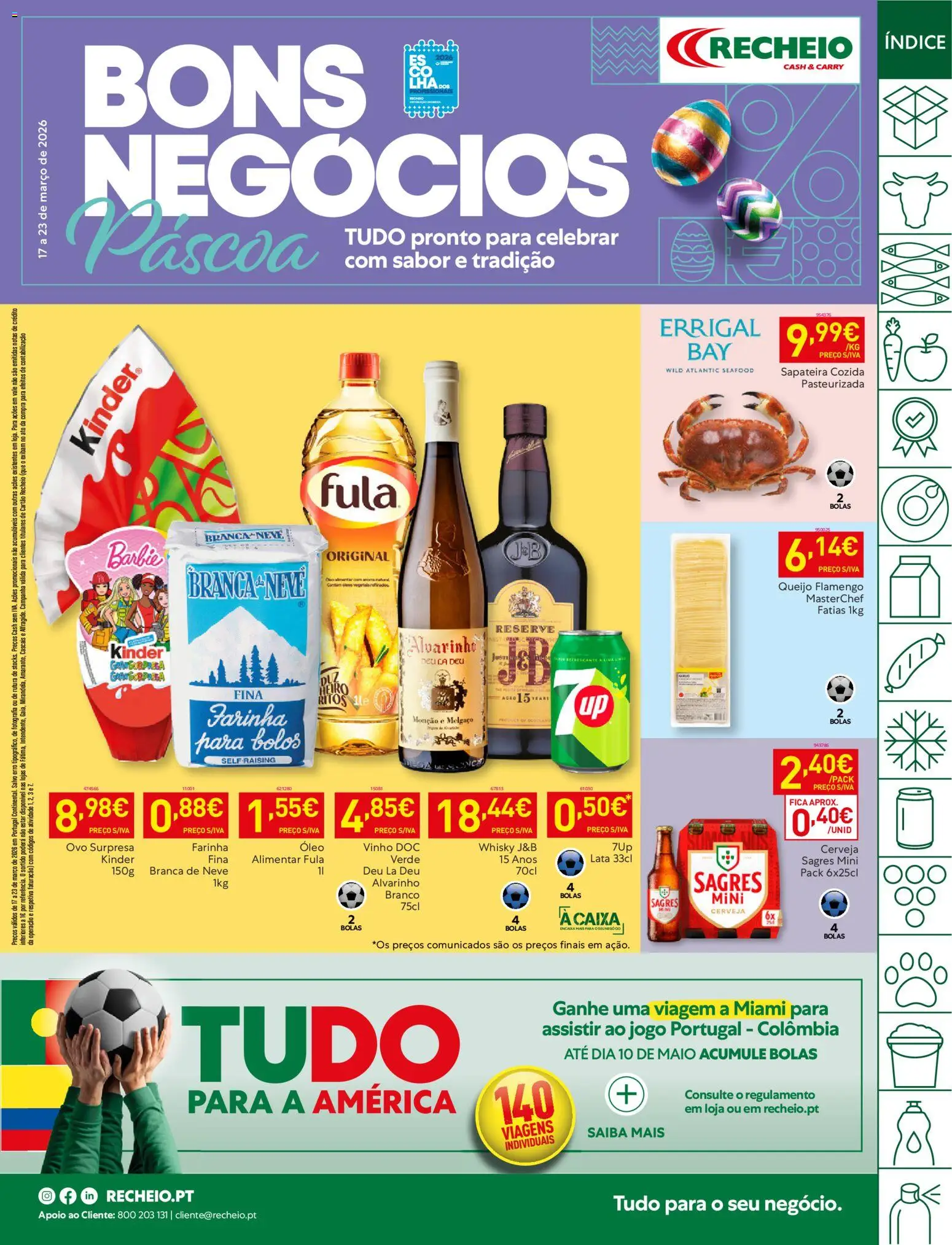 Recheio folheto │ válido de 17.03.2026 | Página: 1 | Produtos: Whisky, Queijo, Óleo, Cerveja