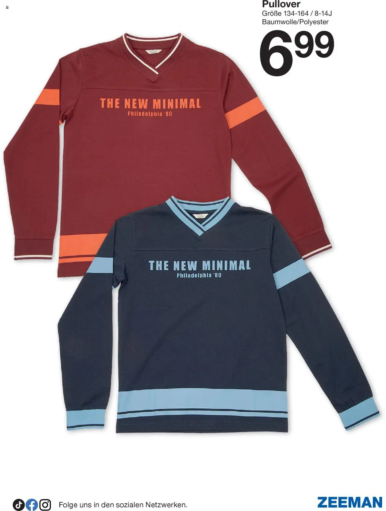 Zeeman Prospekt 	 – gültig ab 06.09.2025 | Seite: 11 | Produkte: Philadelphia, Pullover