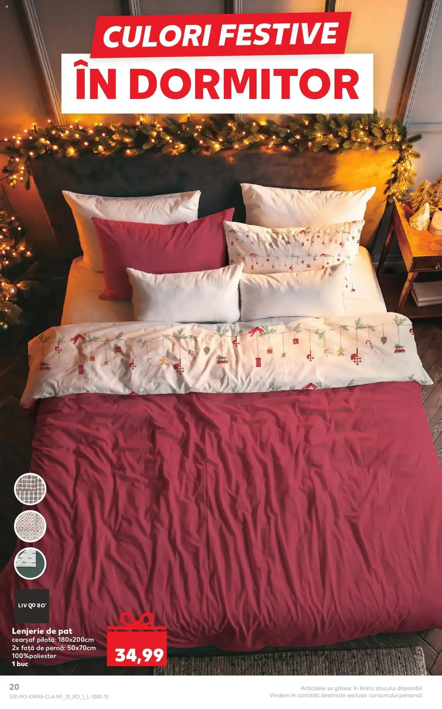 Noul catalog Kaufland – valabil de la 26.11.2025 | Pagină: 20 | Produse: Pat, Lenjerie de pat, Pilotă, Față de pernă