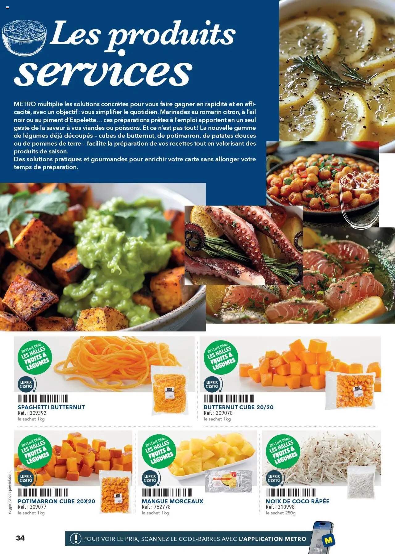  | Page: 34 | Produits: Noix de coco, Spaghetti, Pommes, Noix