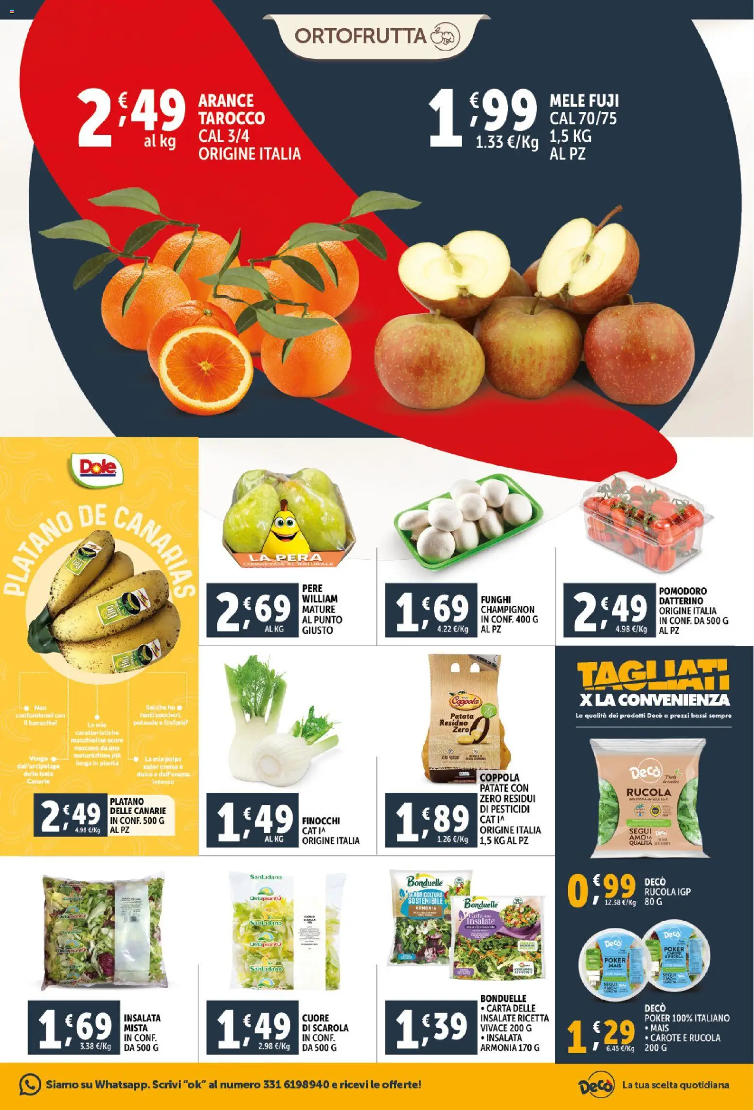 Volantino Decò del 06.03.2026 | Pagina: 7 | Prodotti: Crema, Rucola, Insalata, Pomodoro