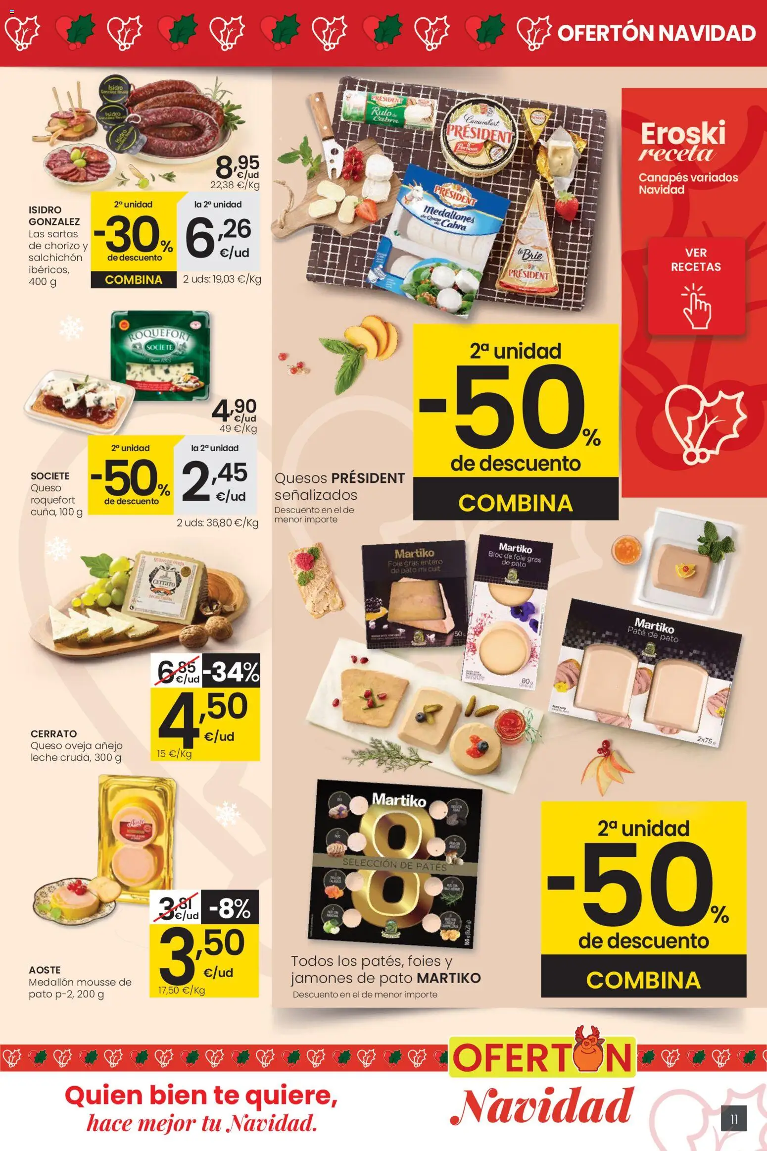 Eroski - City │ válido desde el 18.12.2025 | Página: 11 | Productos: Mousse, Queso, Paté, Té