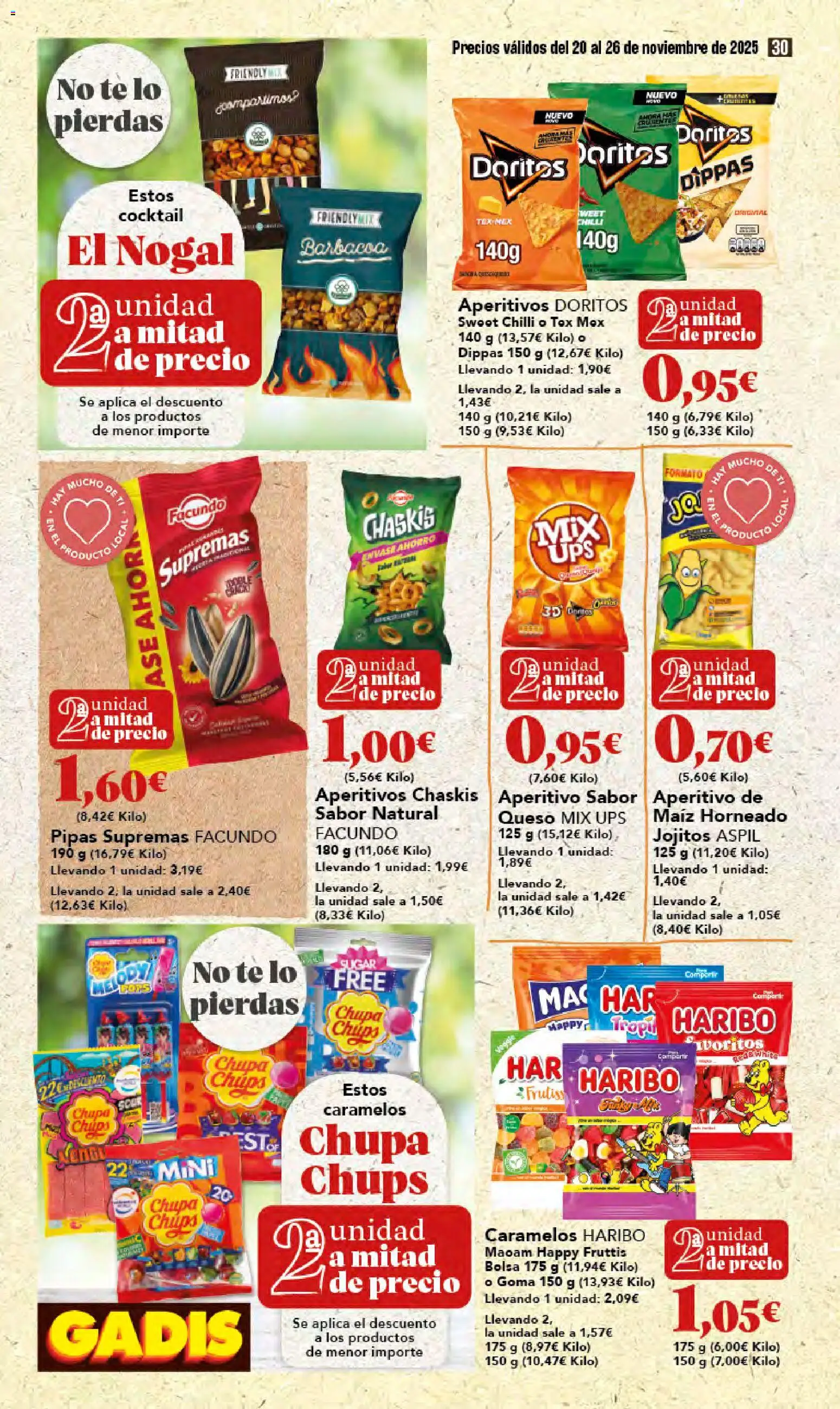 Gadis - Black Friday │ válido desde el 20.11.2025 | Página: 30 | Productos: Queso, Té, Bolsa, Barbacoa