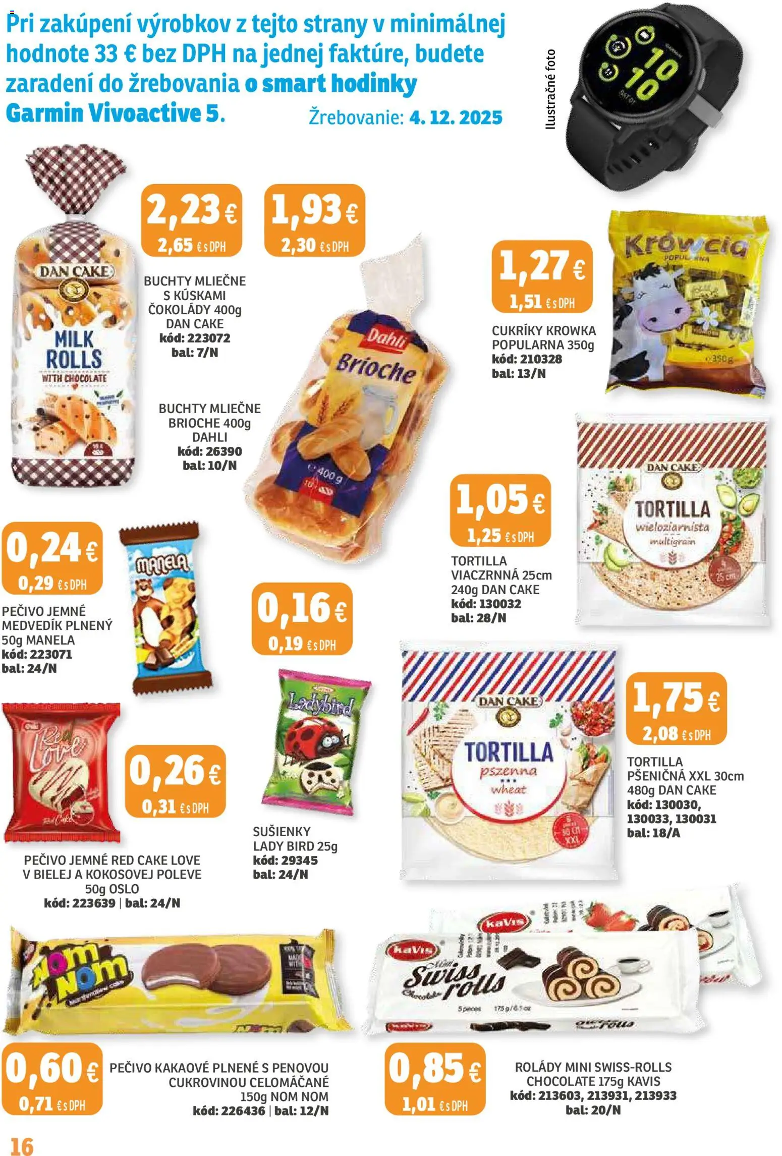 Nové Labaš akcie – leták je platný od 14.11.2025 | Strana: 16 | Produkty: Garmin, Smart hodinky, Hodinky
