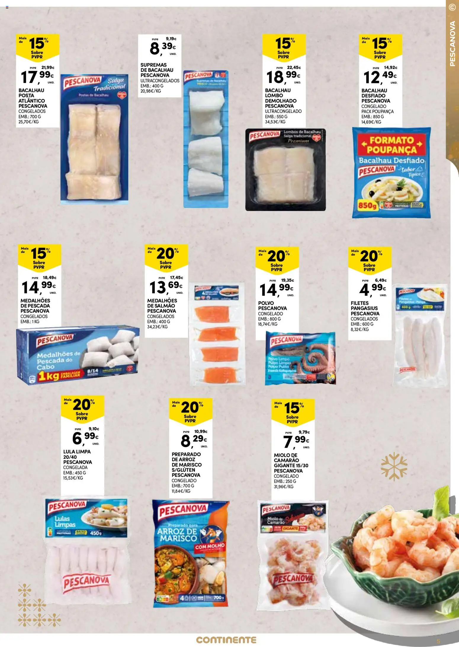 Continente - Açores: Fim de Ano │ válido de 26.12.2025 | Página: 5 | Produtos: Cabo, Pescada, Lombo, Arroz