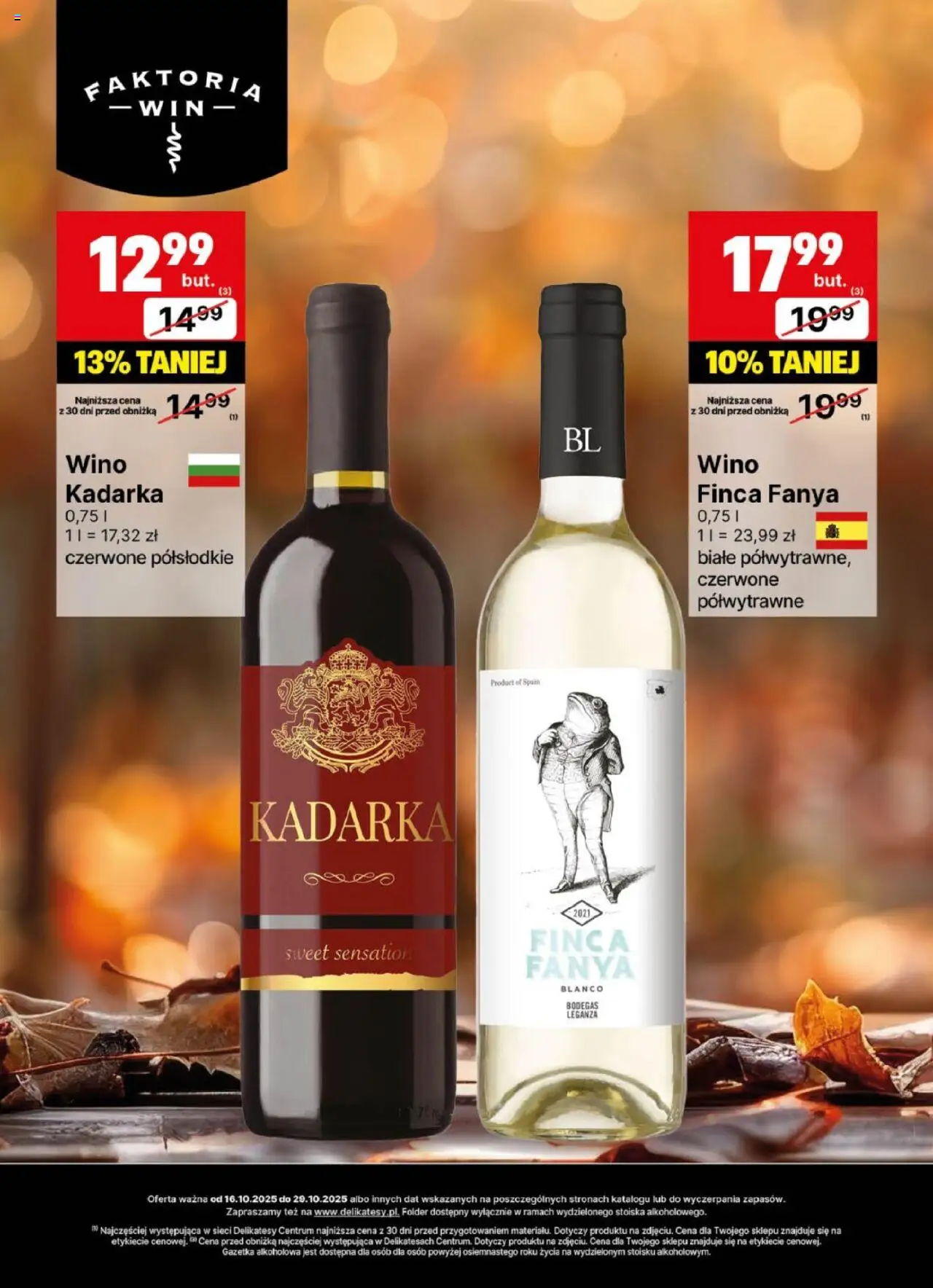 Delikatesy Centrum Gazetka - DeliBarek od 16.10.2025 | Strona: 7 | Produkty: Delikatesy, Wino Kadarka, Wino