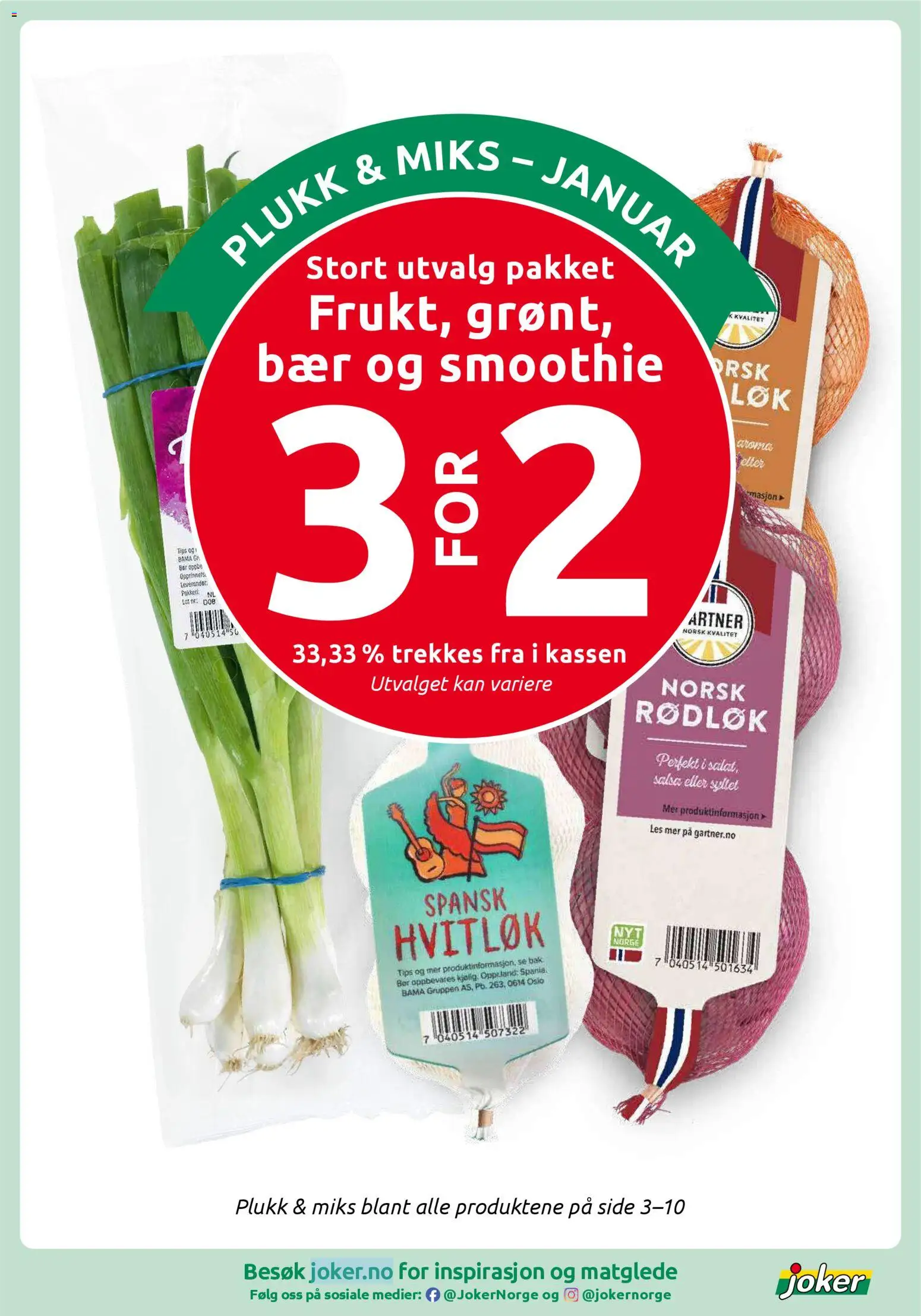 {H1} | Side: 8 | Produkter: Замок, Løk, Hvitløk, Rødløk