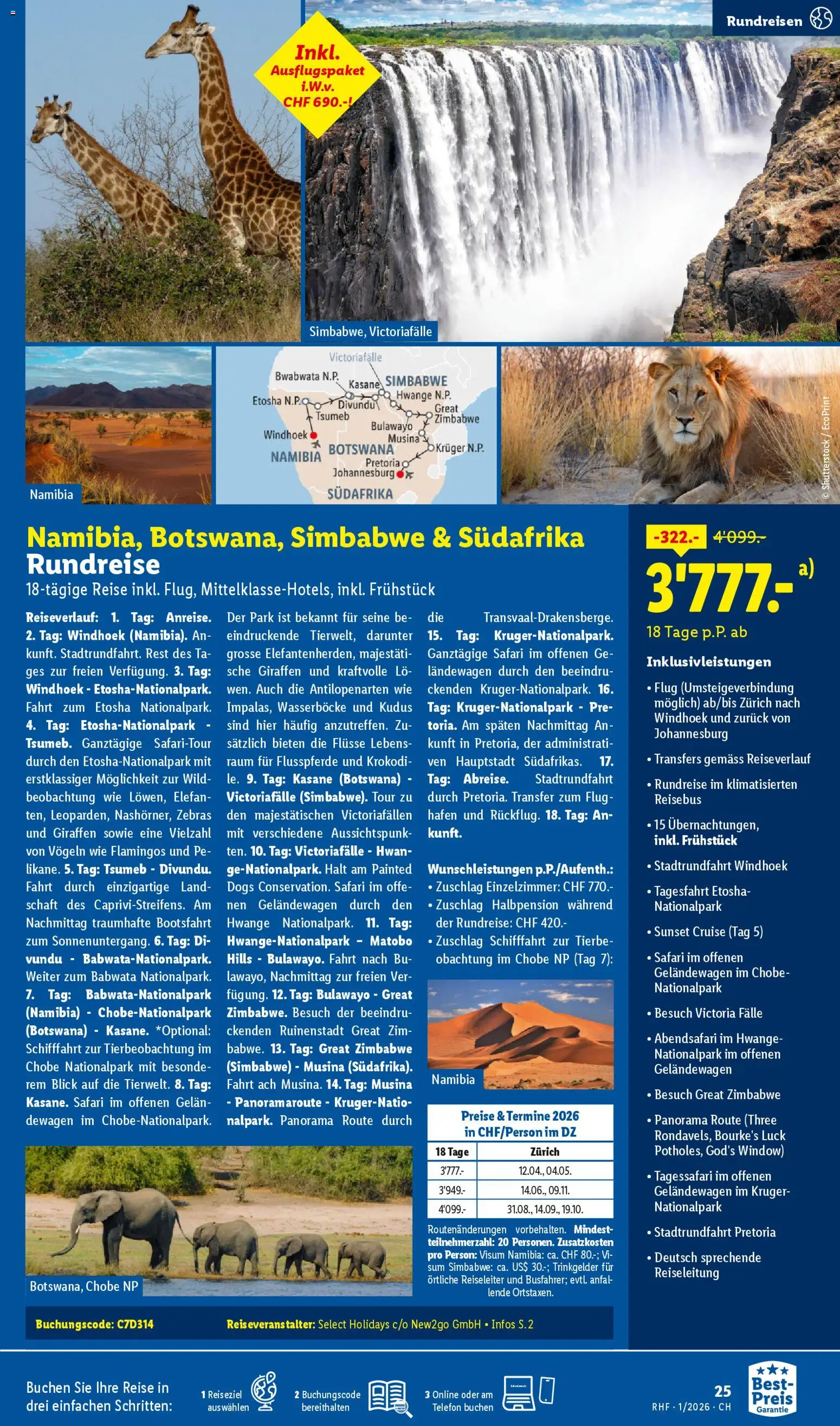 Lidl Aktionen Reisen Januar – gültig ab 29.12.2025 | Seite: 25 | Produkte: Telefon