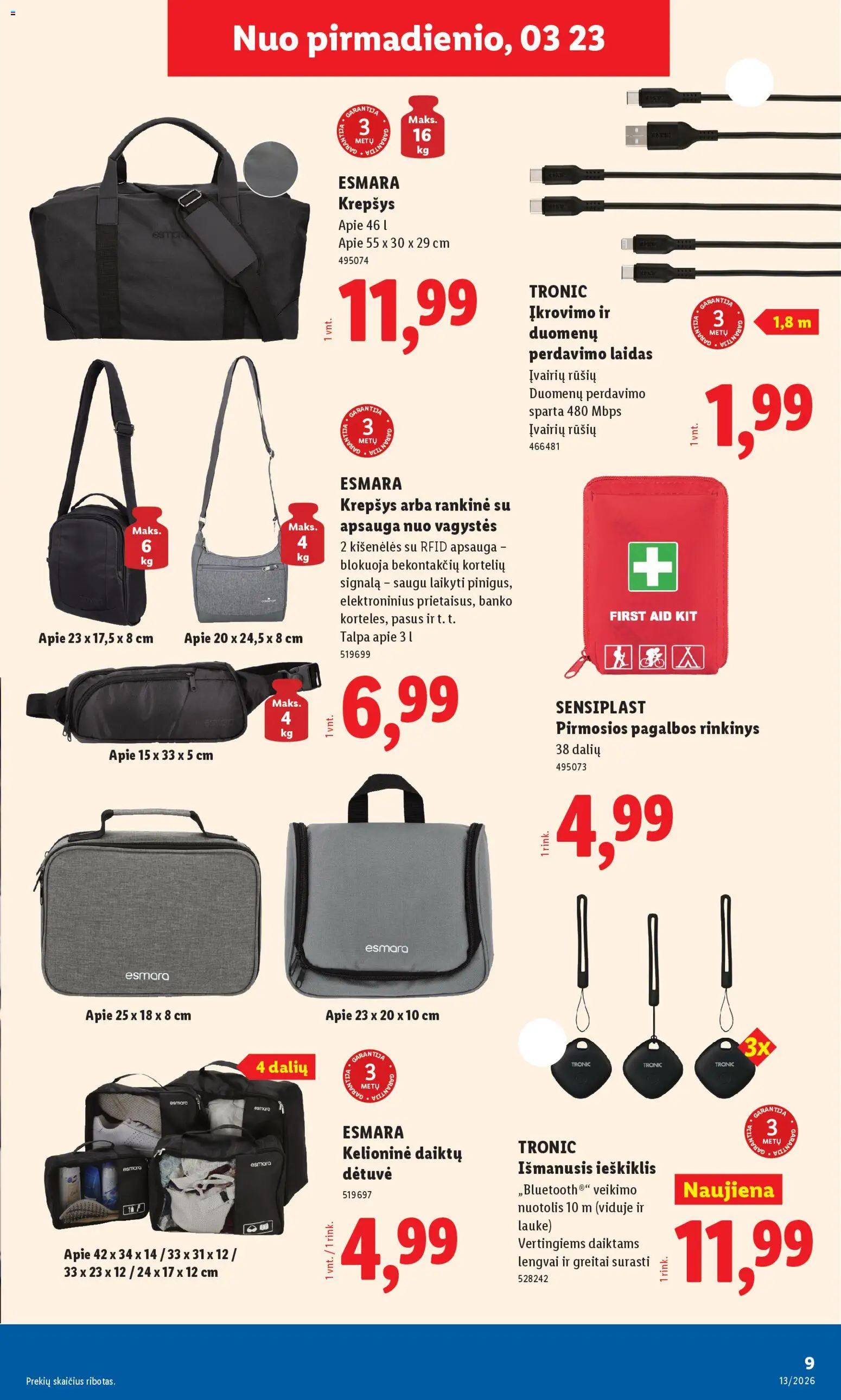 LIDL akcijos nuo 23.03.2026 | Puslapis: 9