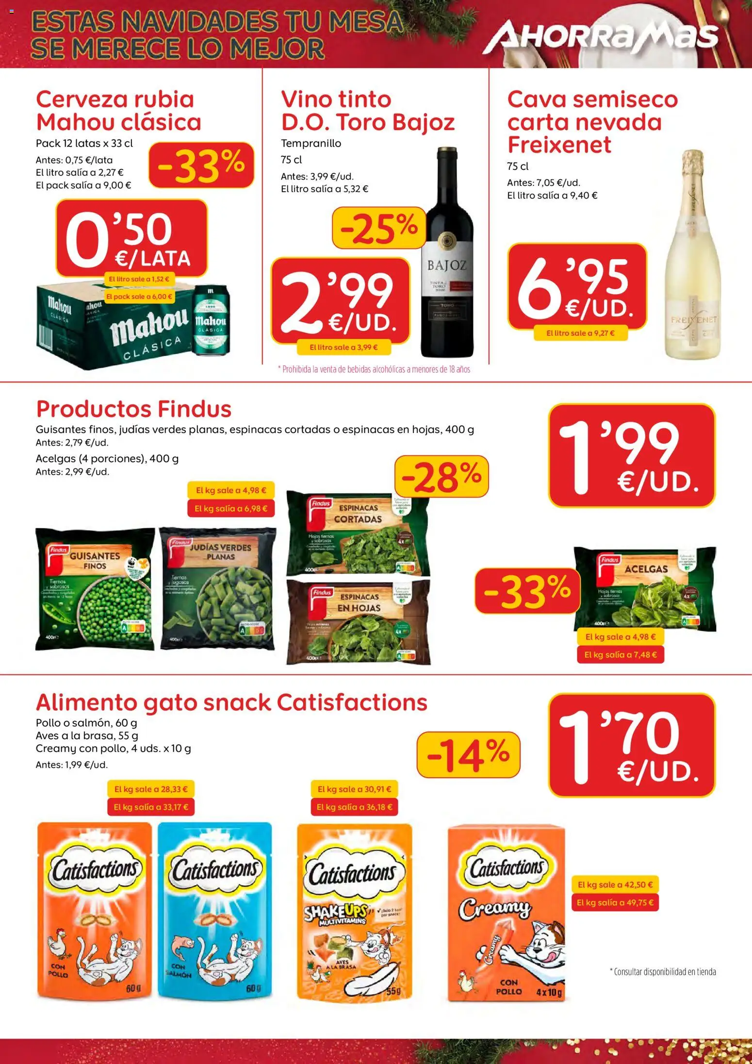 AhorraMas folleto │ válido desde el 20.11.2025 | Página: 15 | Productos: Vino, Cerveza, Πορσελάνη, Mesa