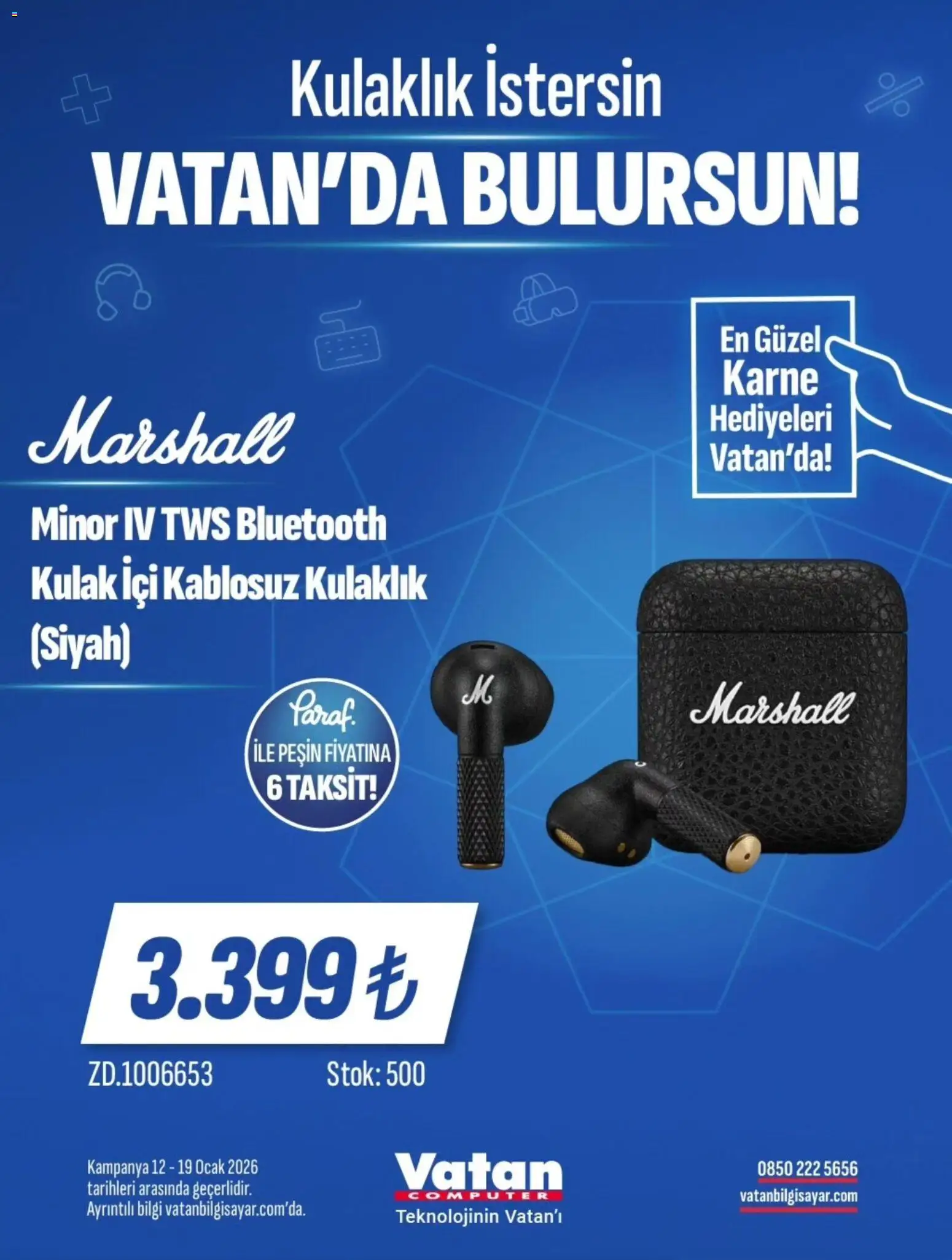 Vatan Bilgisayar İndirim - 12.01.2026 tarihinden itibaren geçerlidir | Sayfa: 15 | Ürünler: Kablosuz kulaklık, Kulaklık, Ocak
