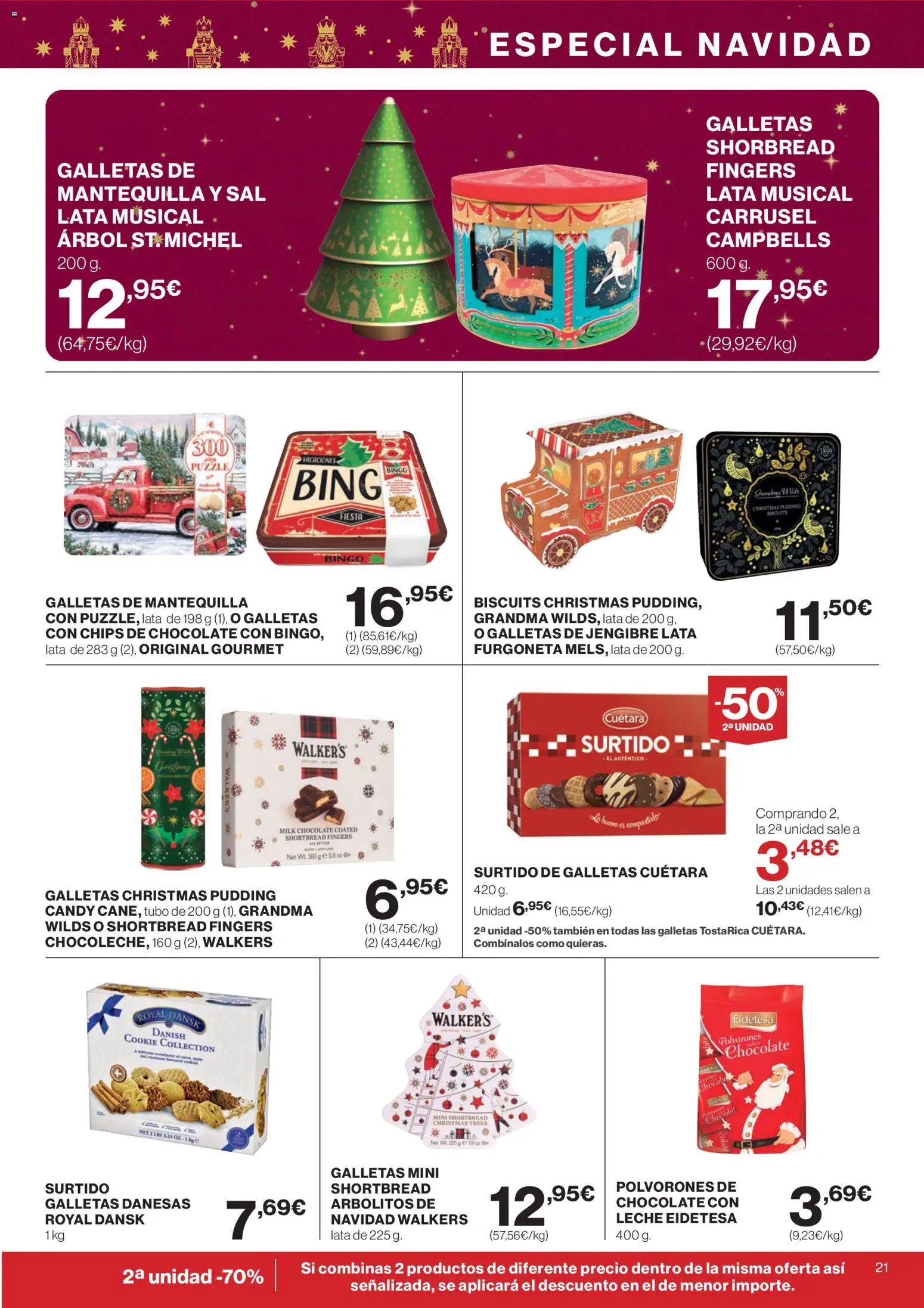 Supercor Canarias │ válido desde el 18.12.2025 | Página: 21 | Productos: Leche, Chocolate, Galletas, Συσκευή ροής