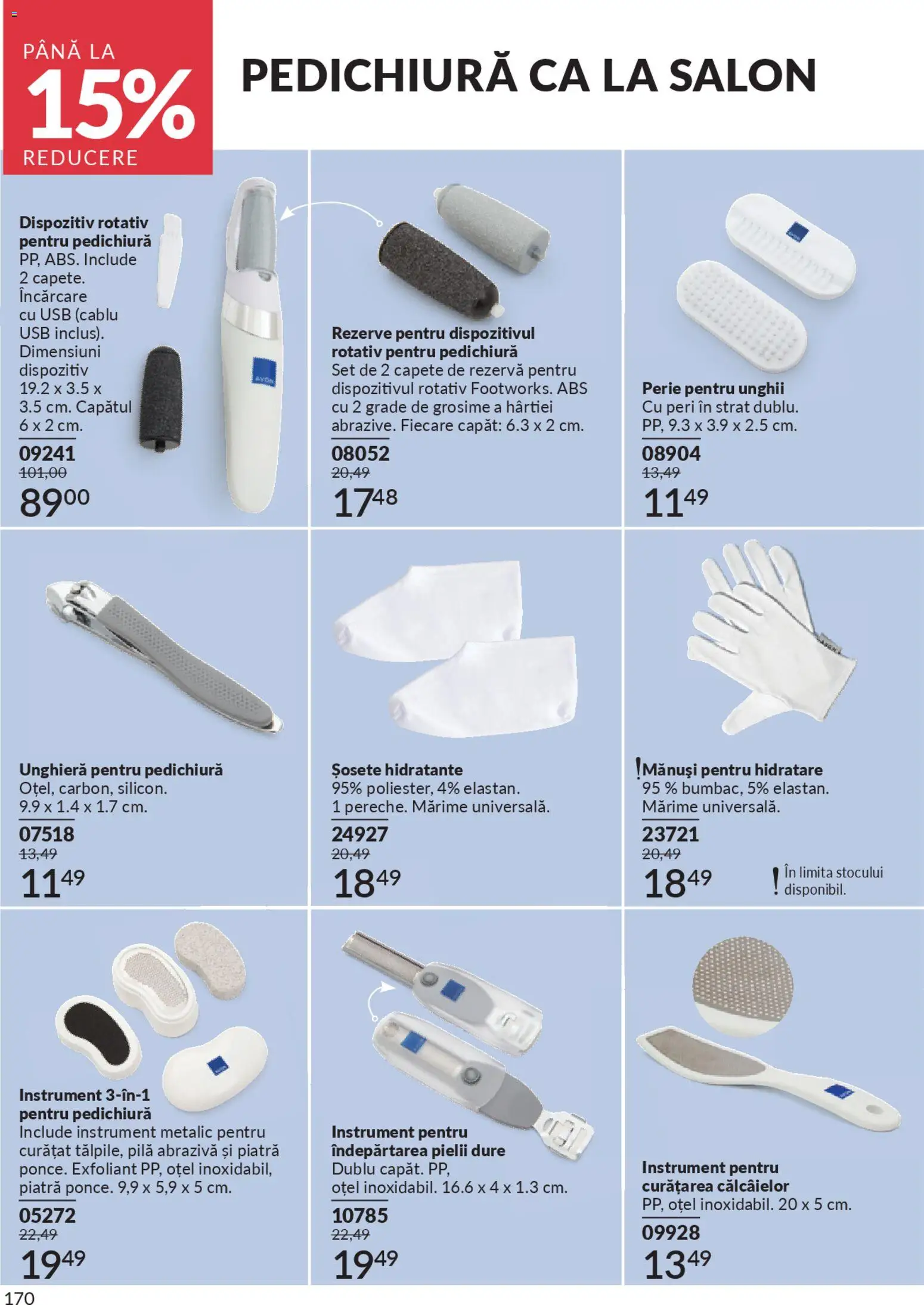 Noul catalog Avon – valabil de la 01.01.2026 | Pagină: 172 | Produse: Mănuși, Cablu, Usb, Șosete