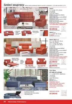 Náhled letáku ORFA nábytek katalog 2025-2026 od 01.10.2025 | Strana: 34 | Produkty: Káva, Křeslo, Barvy, Sedačky