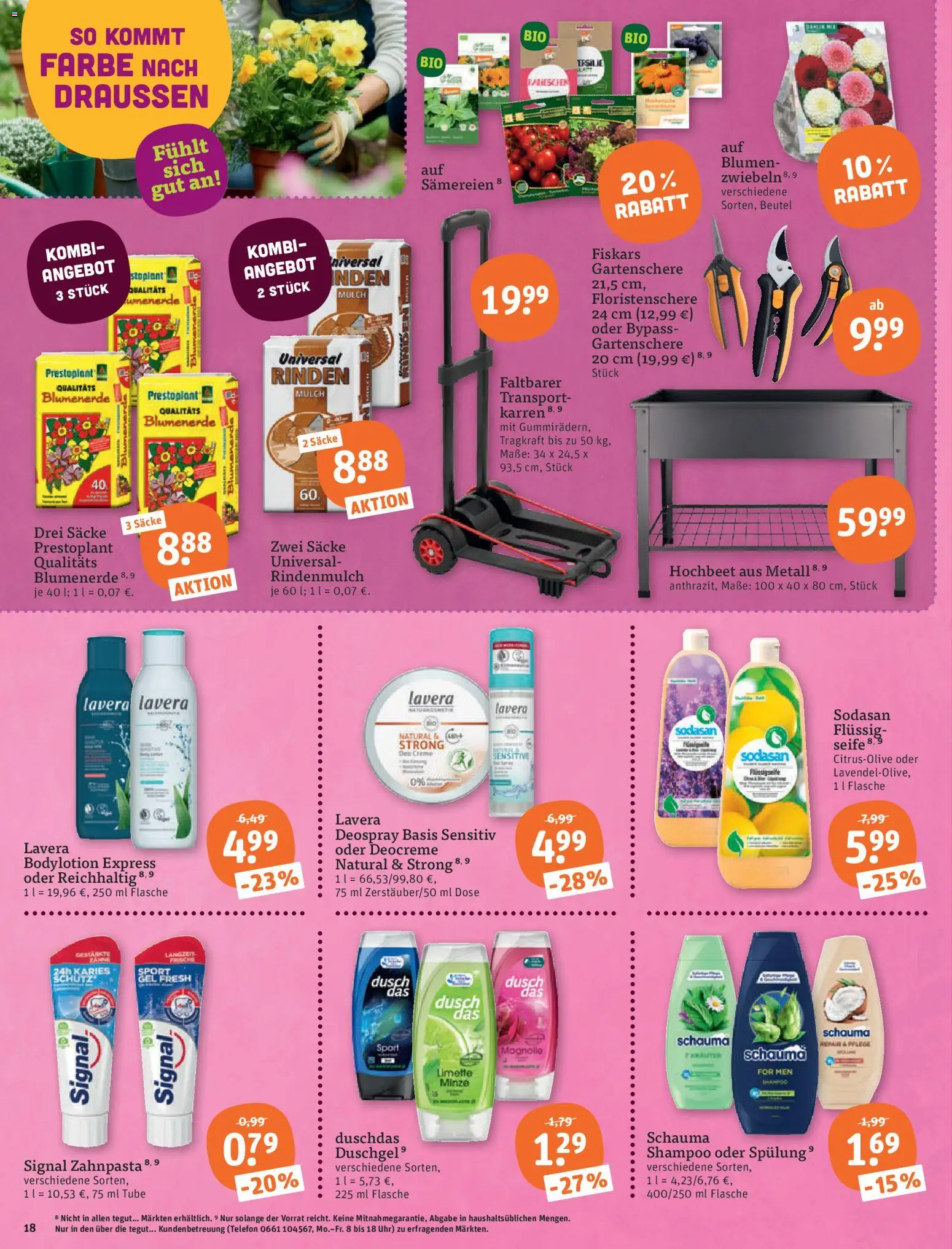 Tegut Prospekt – gültig ab 09.03.2026 | Seite: 20 | Produkte: Spülung, Creme, Blumenerde, Limette