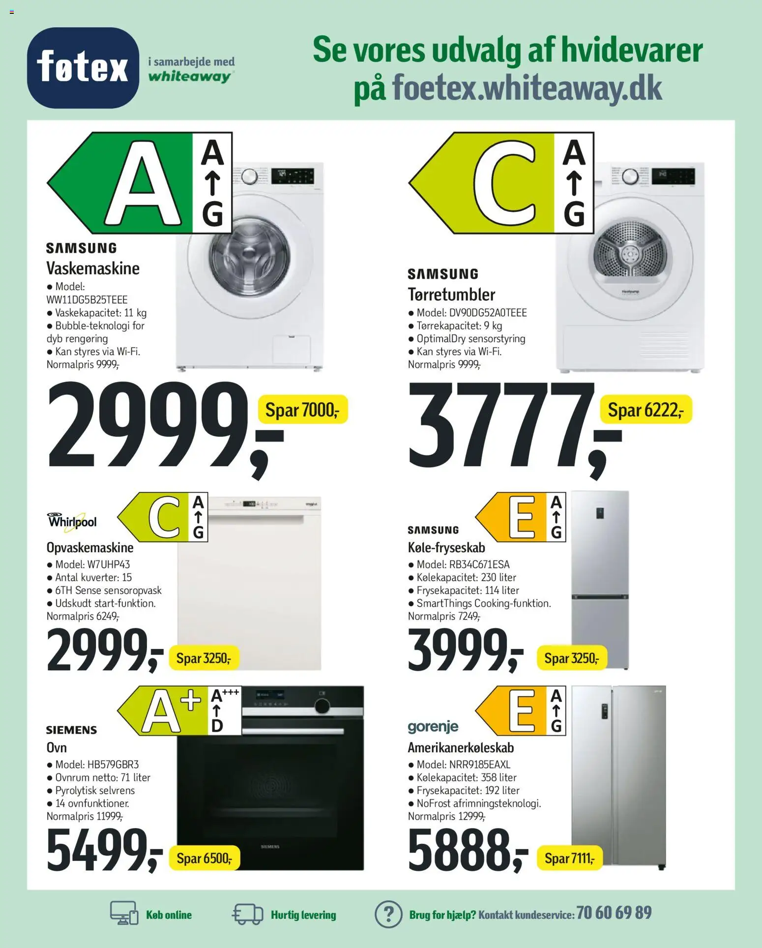 Føtex tilbudsavis – gyldig fra 28.11.2025 | Side: 75 | Produkter: Vaskemaskine, Tørretumbler, Opvaskemaskine