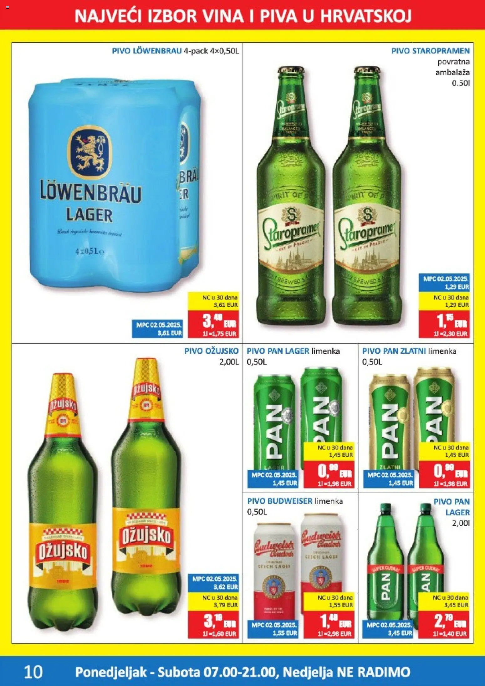 Vrutak katalog | vrijedi od 12.01.2026 | Stranica: 10 | Proizvodi: Staropramen, Pivo, Ožujsko, Pan