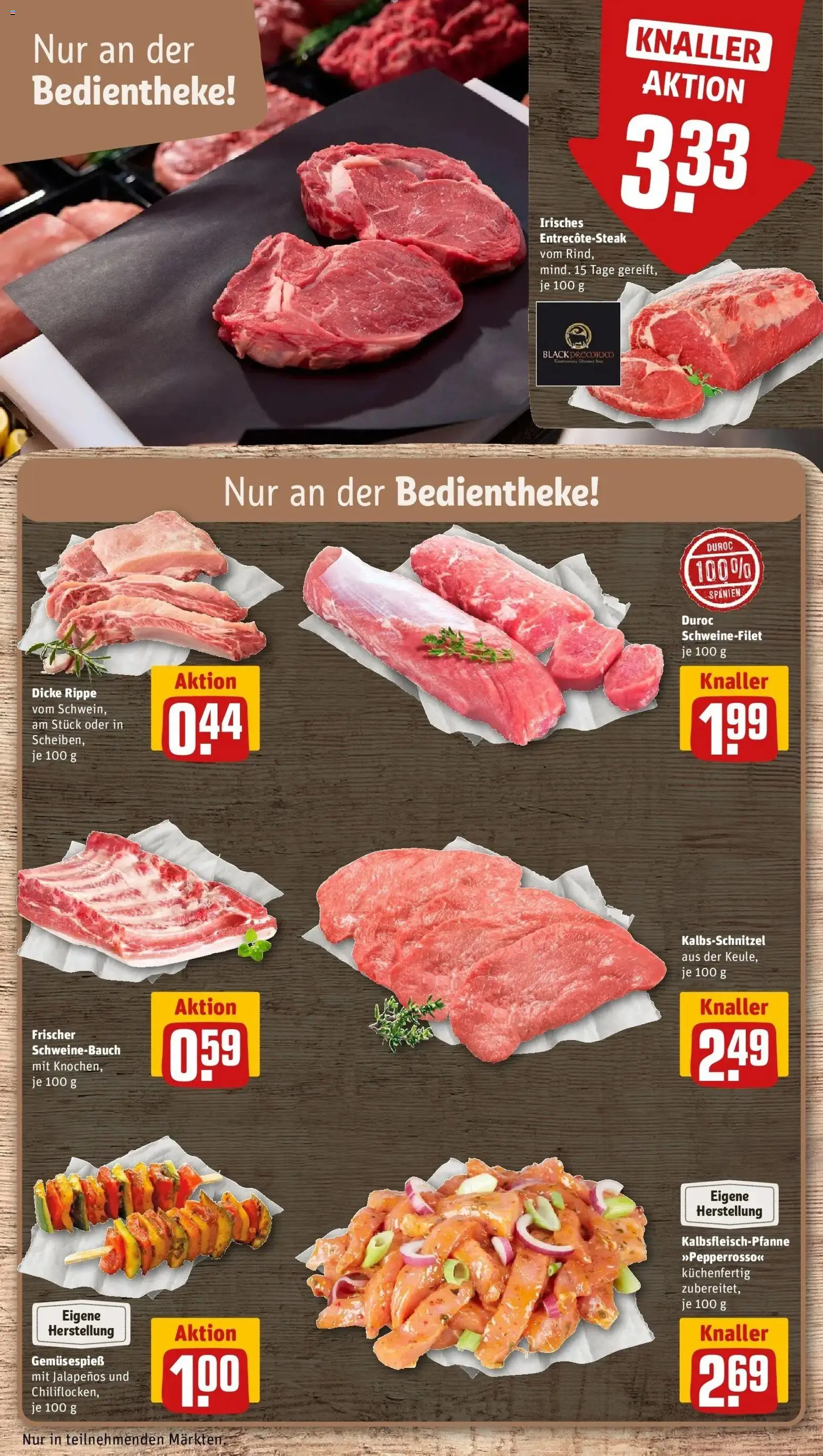 Rewe Prospekt Berlin / Prenzlauer Berg	 – gültig ab 05.04.2026 | Seite: 10 | Produkte: Schweinebauch, Schweinefilet, Steak