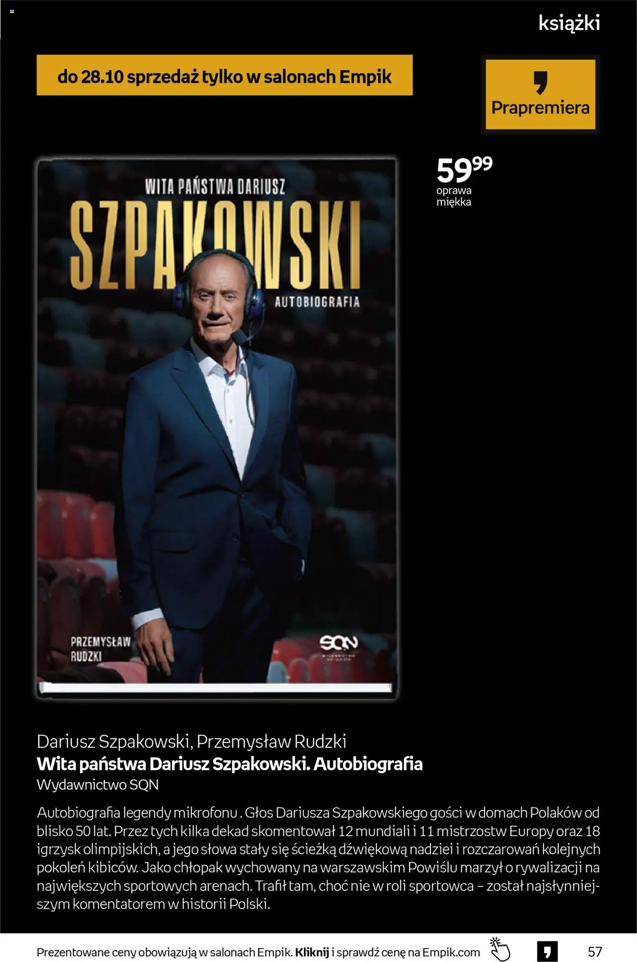 Empik promocje - Tom kultury Książki od 15.10.2025 | Strona: 57 | Produkty: Książki