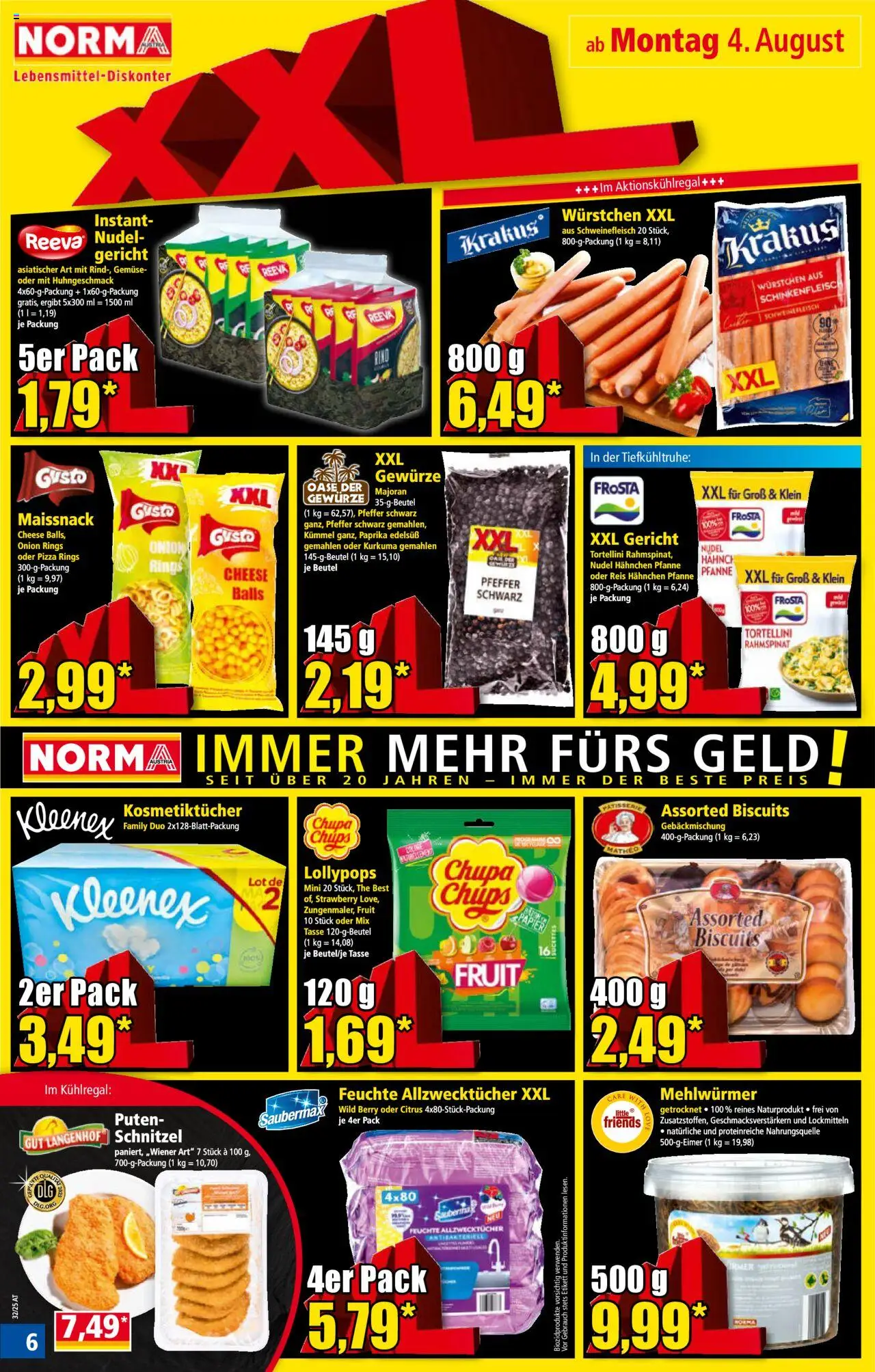 Norma Flugblatt gültig ab 04.08.2025 | Seite: 6 | Produkte: Gewürze, Gemüse, Pfeffer, Schweinefleisch