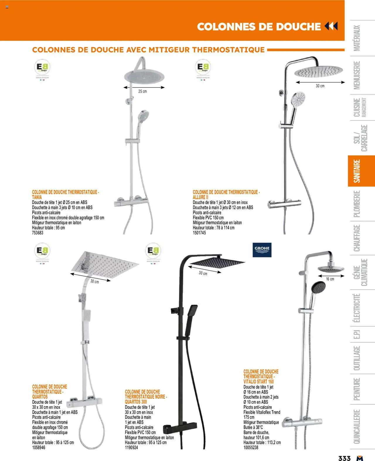  | Page: 333 | Produits: Douche